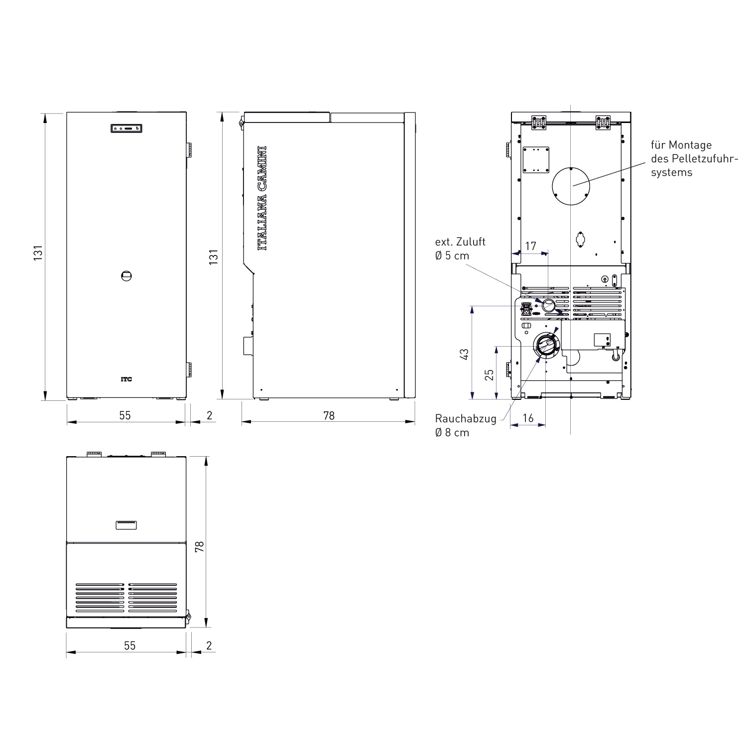 ITC Termika2 20 wasserführender Pelletkessel