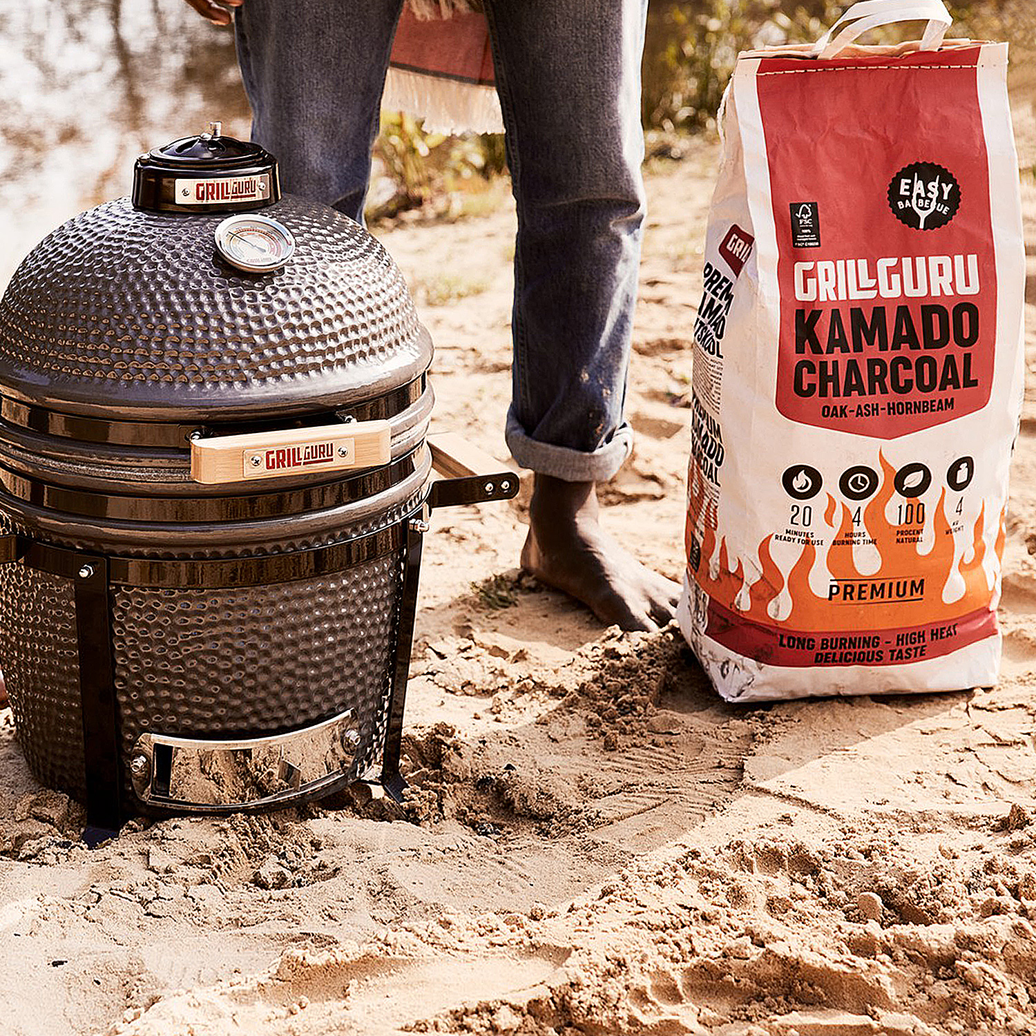 Grill Guru Kamado Holzkohle 4 kg