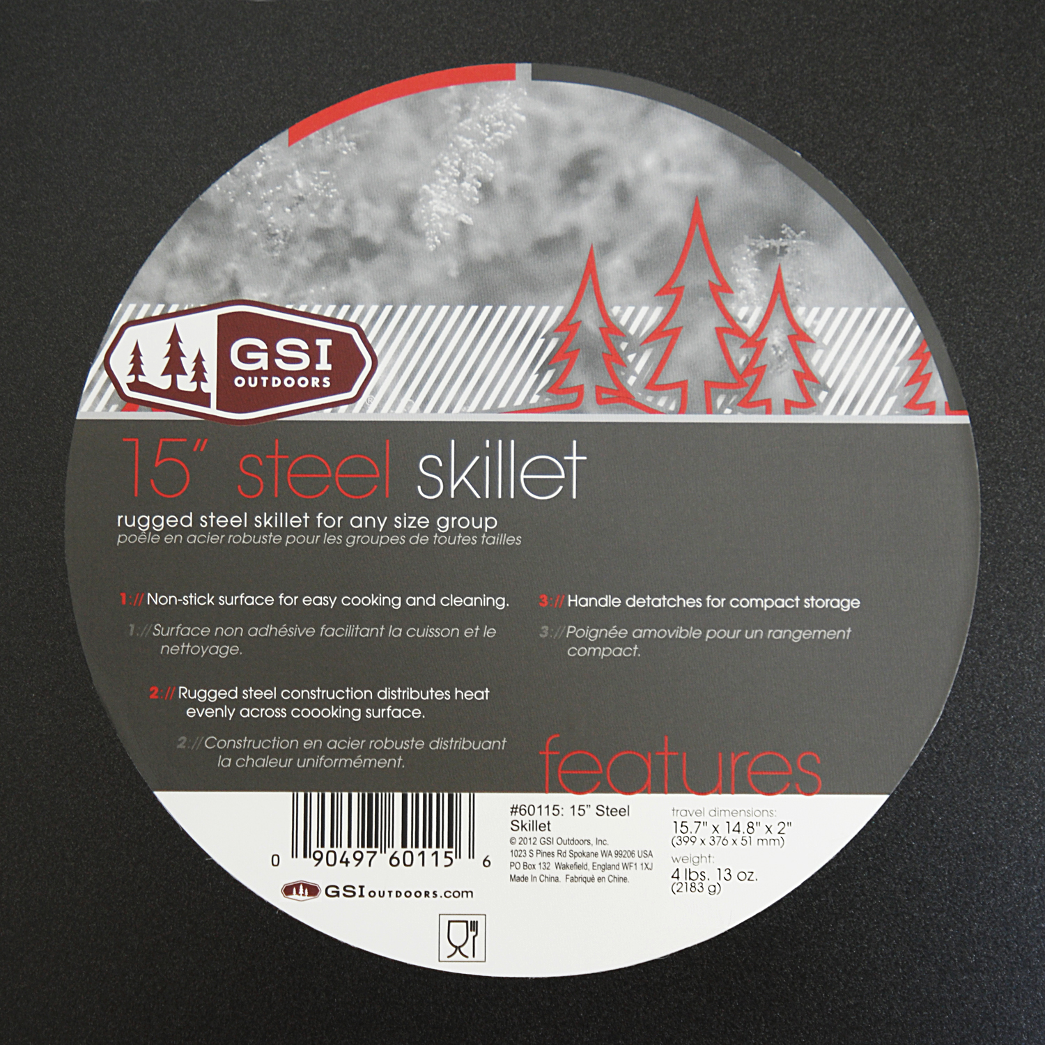 GSI Outdoors Stahlpfanne 15"