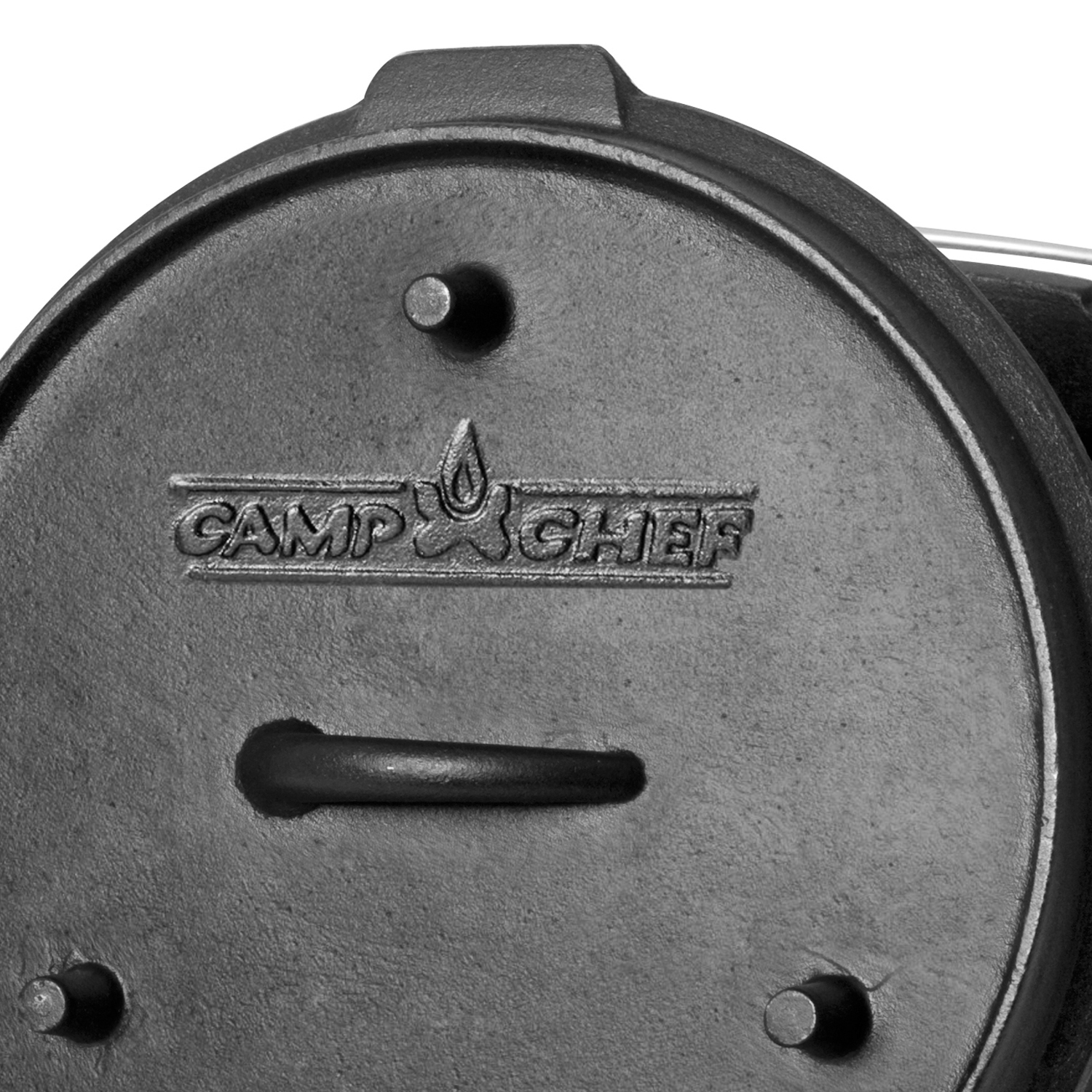 Camp Chef Deluxe Dutch Oven DO-10 mit 4 kg Tom Coco Grill-Kokoskohle Briketts und Feuergott Anzündkamin