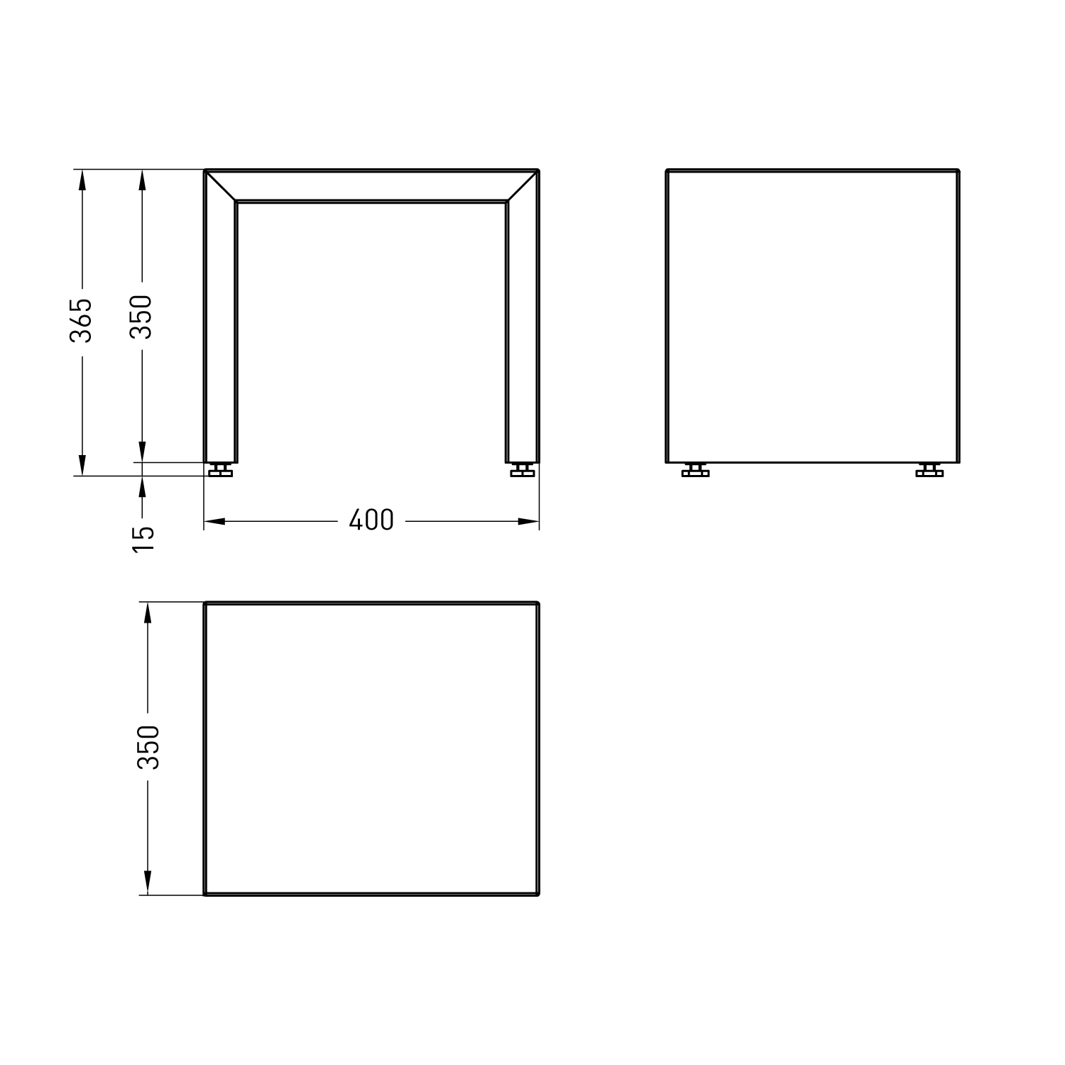 Base B - Spartherm LINEAR Module XS Nero