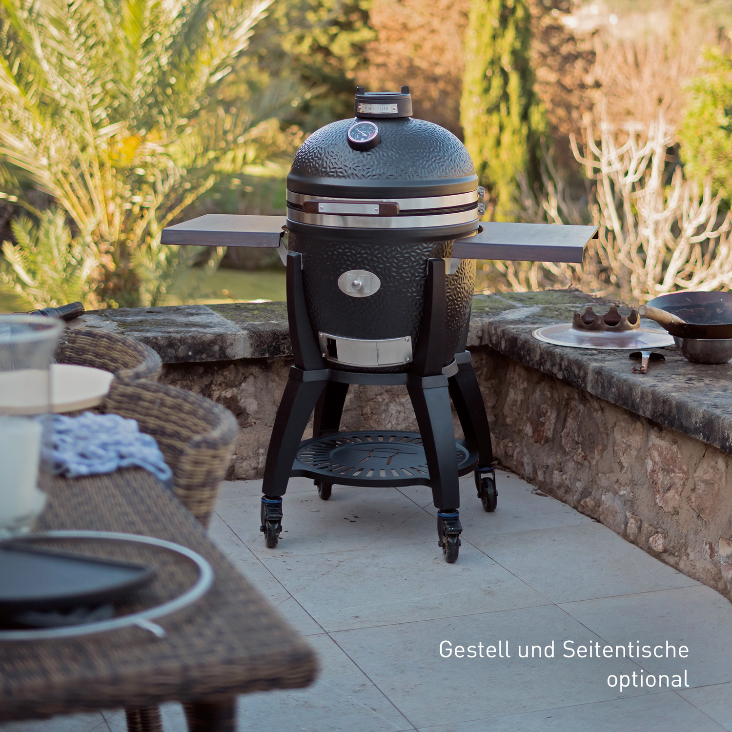 MONOLITH Avantgarde CLASSIC Keramikgrill Schwarz