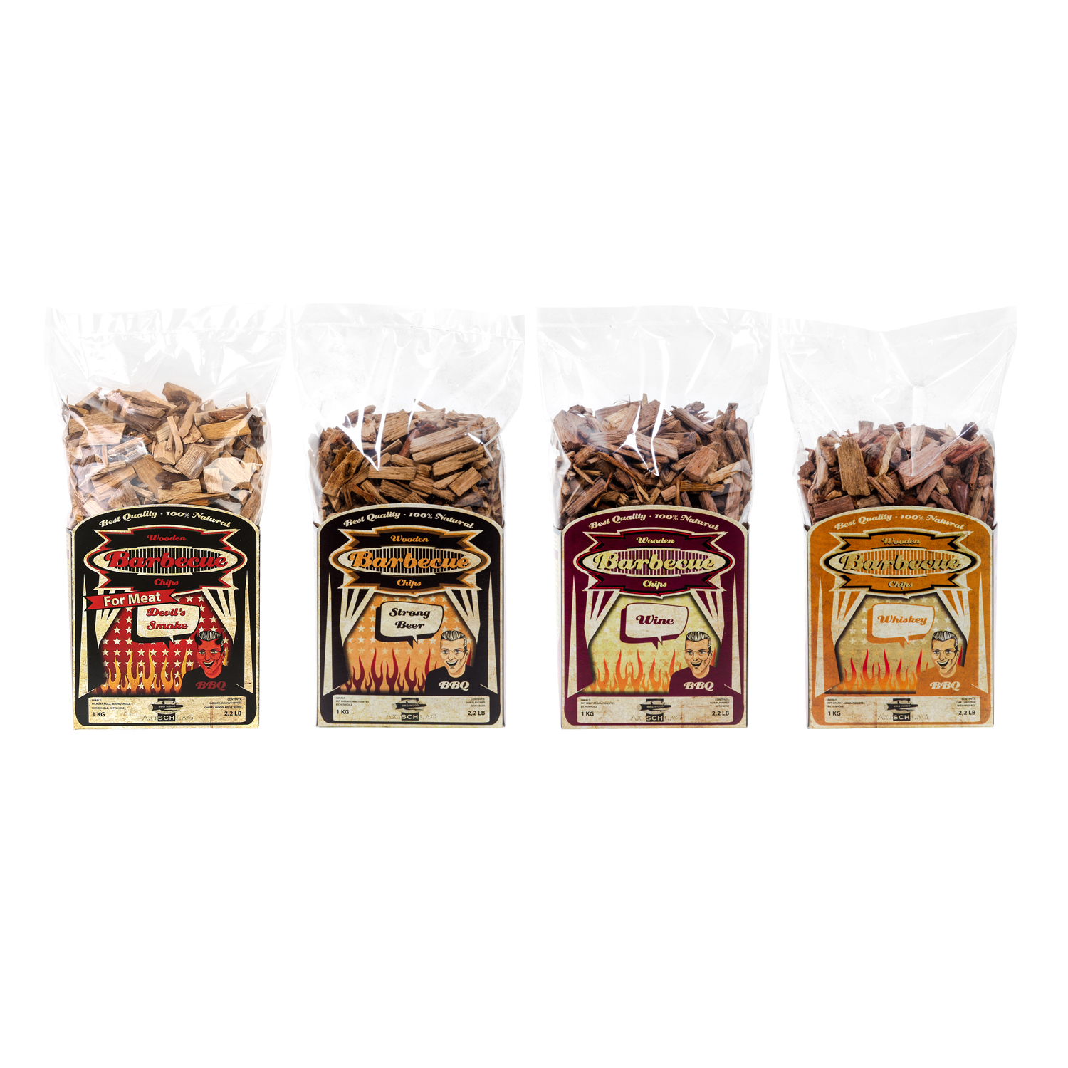 Axtschlag Wood Smoking Chips Bier-Eiche 1 kg