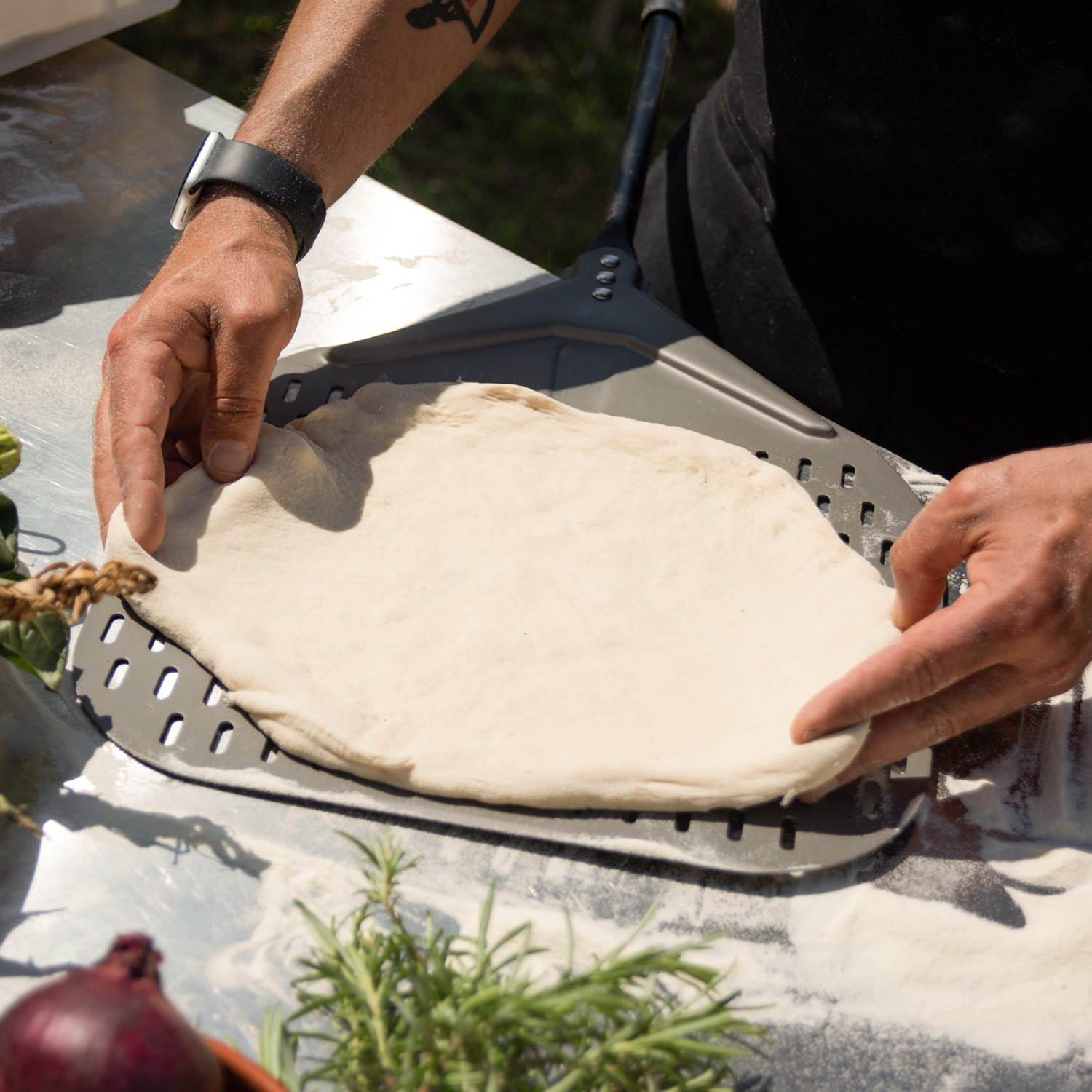 Alfa Pizzaschaufel perforiert 14