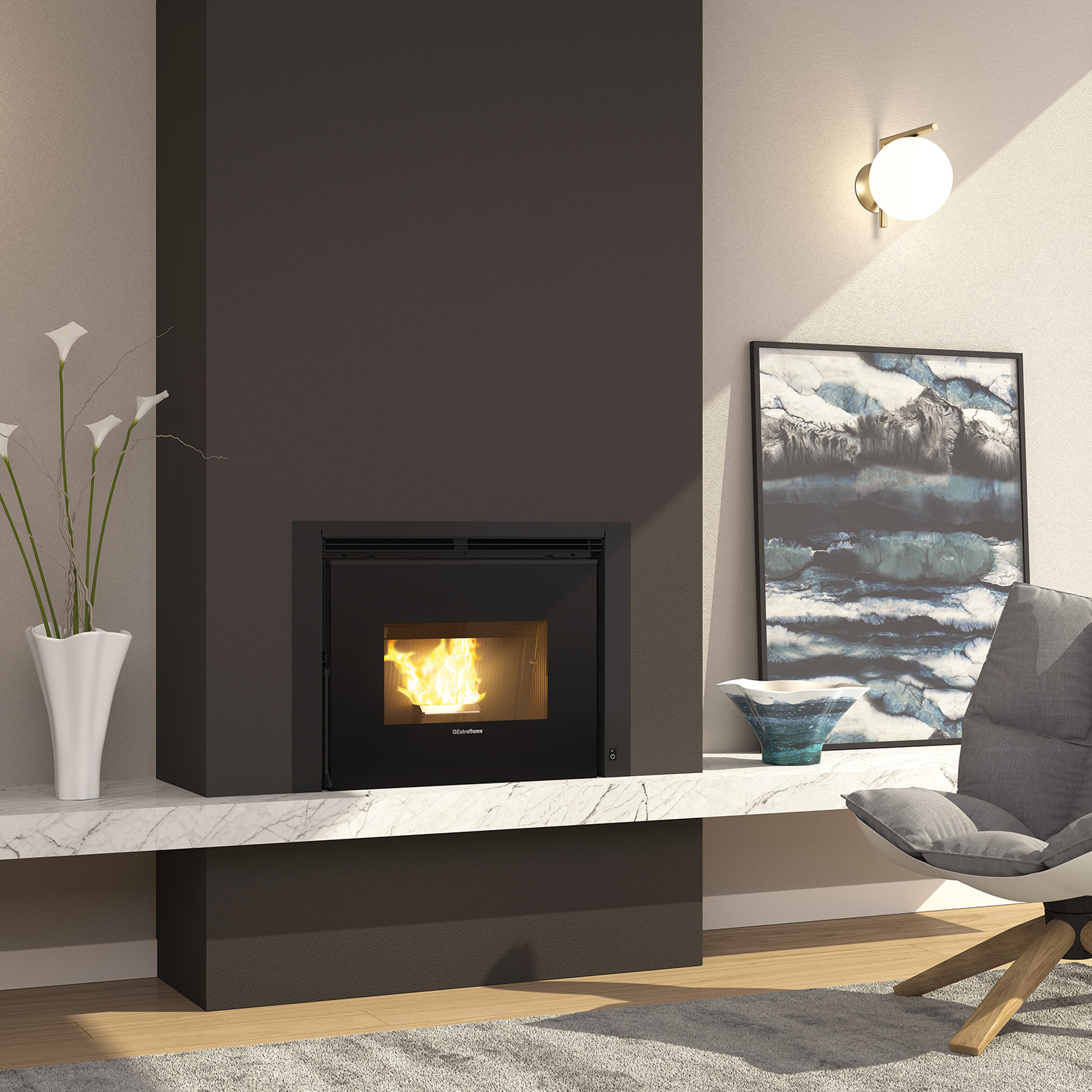 Extraflame Comfort P70 Air Plus Pellet-Kamineinsatz