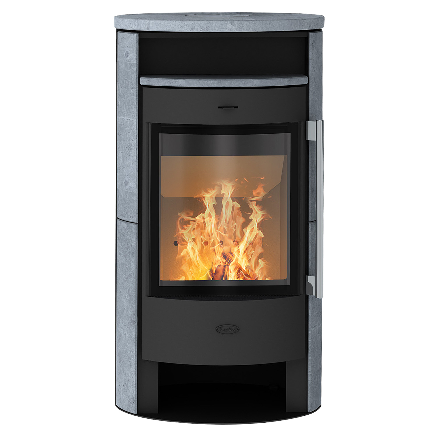 Fireplace Durango Kaminofen Stahl Schwarz | Speckstein