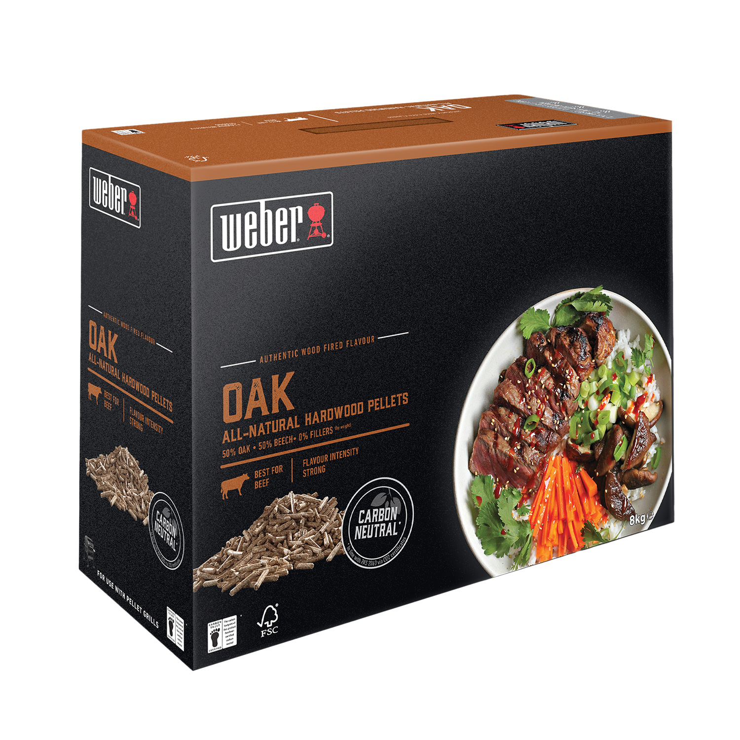 Weber SmokeFire-Hartholzpellets Eiche 8 kg