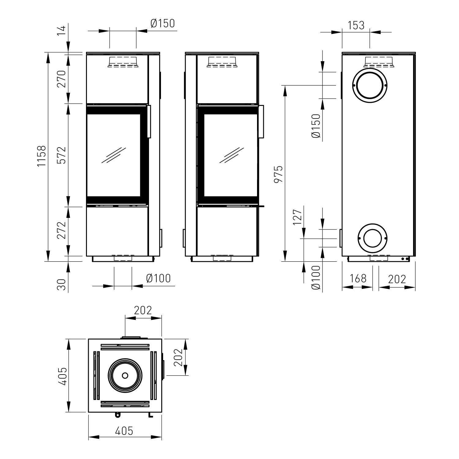 Spartherm Piko S steel Kaminofen Lichtgrau