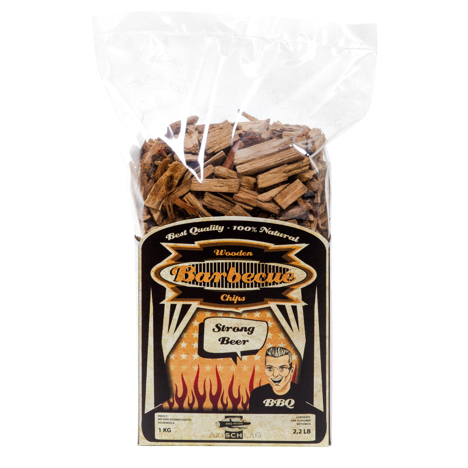 Axtschlag Wood Smoking Chips Bier-Eiche 1 kg