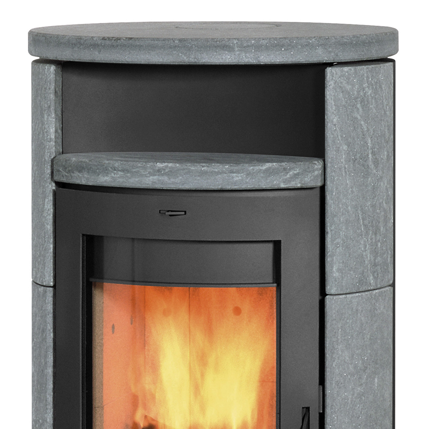 Fireplace Alicante Kaminofen Stahl Schwarz | Speckstein