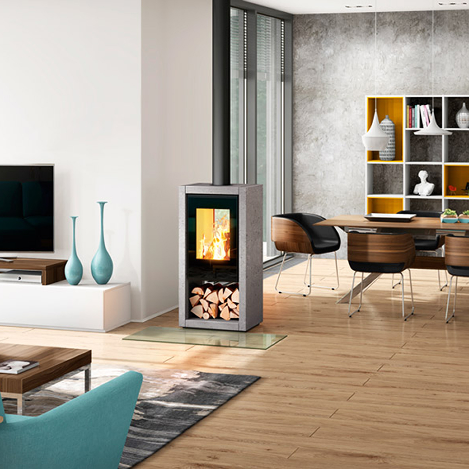 Spartherm Ambiente a8 Kaminofen Speckstein