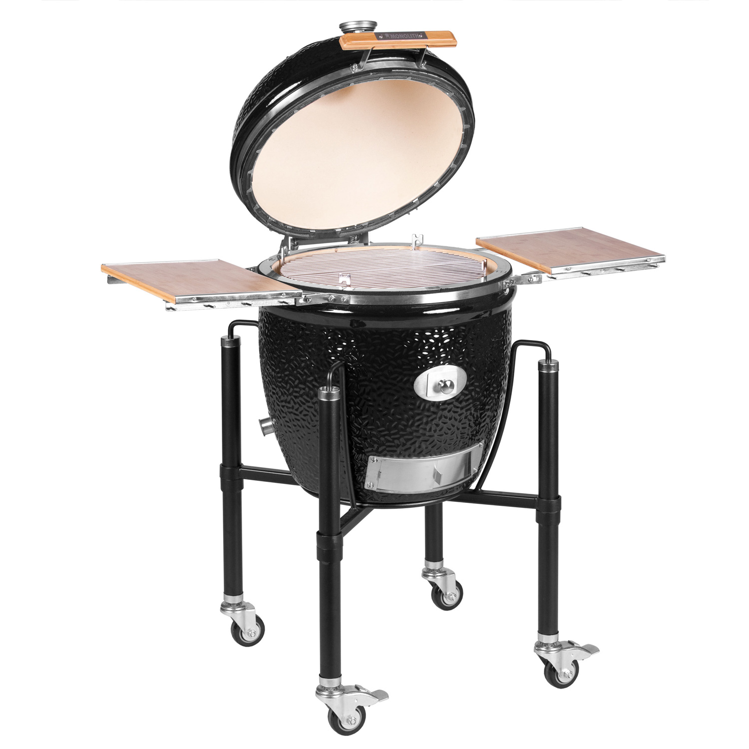 MONOLITH CLASSIC Keramikgrill PRO-Serie 2.0 Schwarz inkl. Gestell und Zubehör