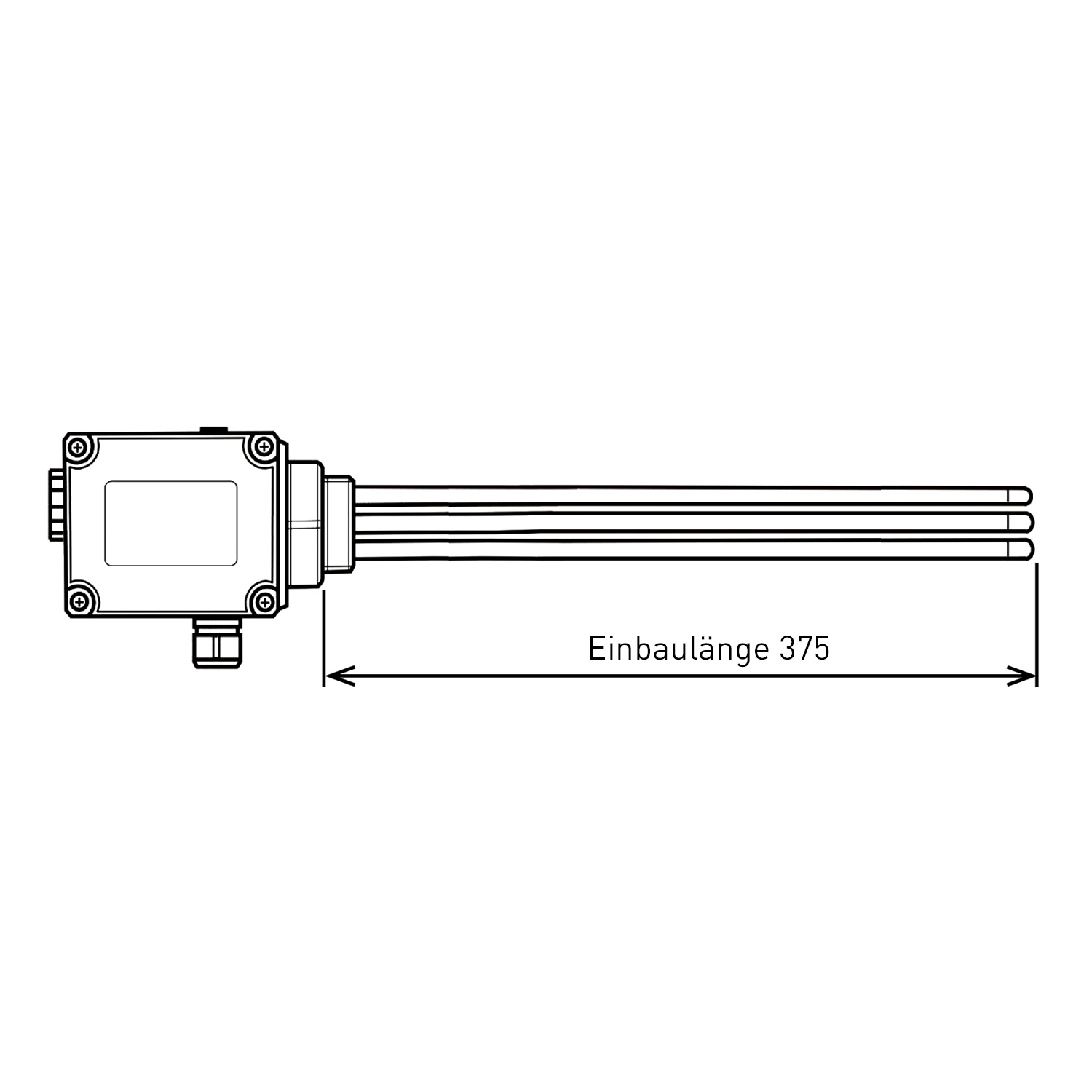 Einschraubheizung / Heizpatrone ESH 3.00 - 3 kW - 375 mm