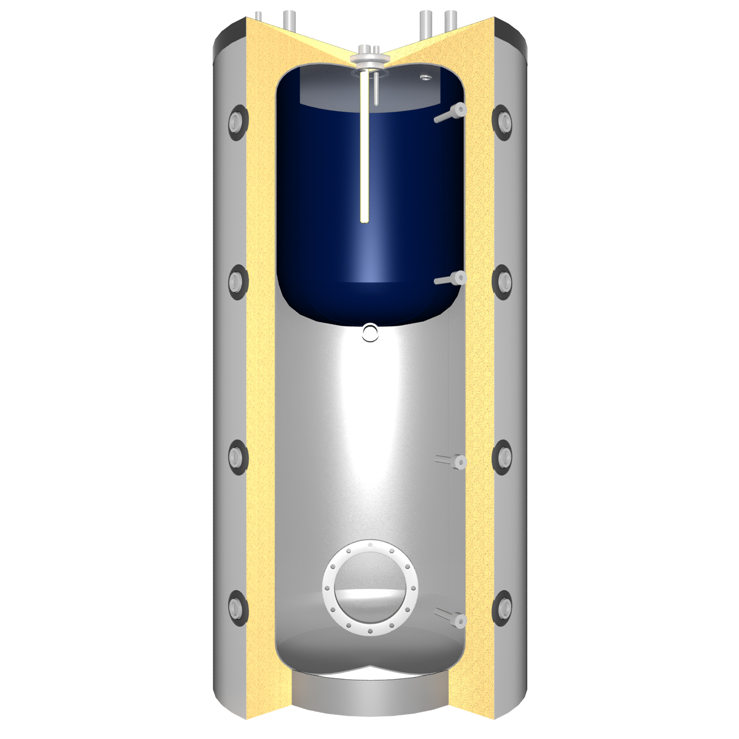 ATMOS KC 16 S Kohlevergaserkessel - Komplett-Set mit Kombispeicher 1000L, inkl. Isolierung