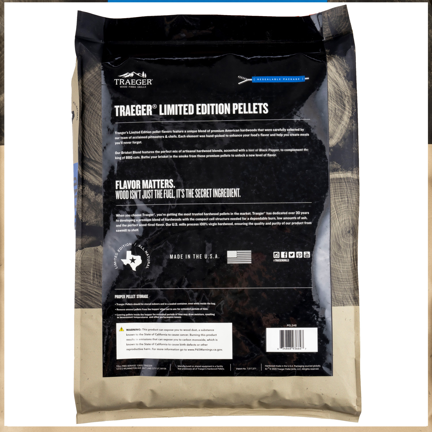 Traeger Hartholzpellets Brisket Blend 8 kg