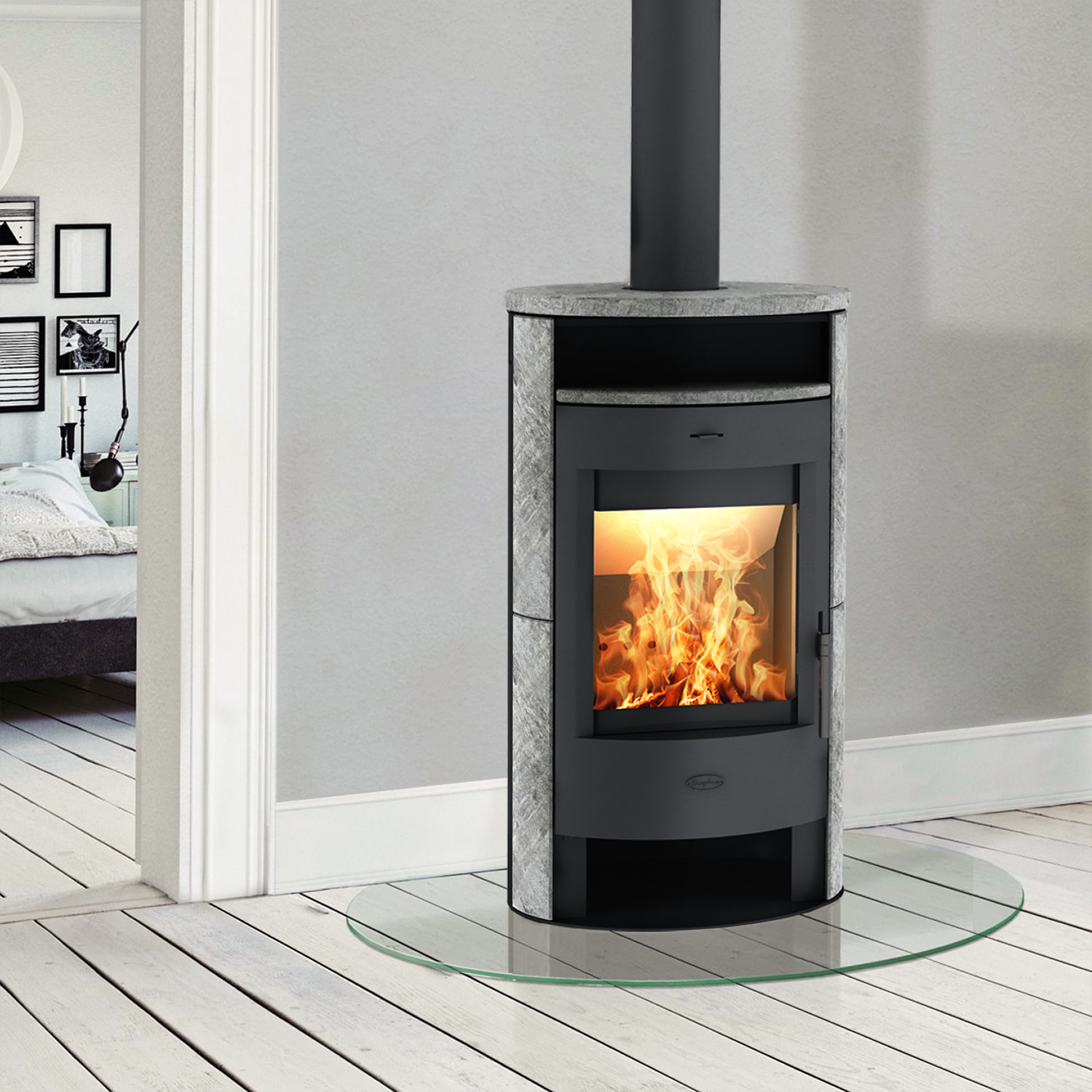 Fireplace Elite Zamora Kaminofen Speckstein