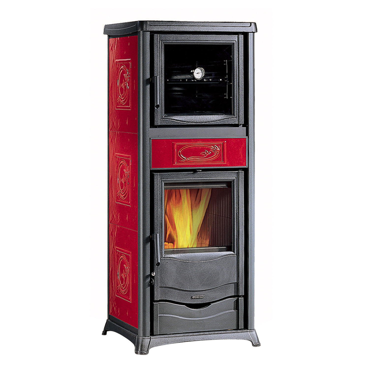 La Nordica Rossella Plus Forno EVO Kaminofen Liberty Bordeaux