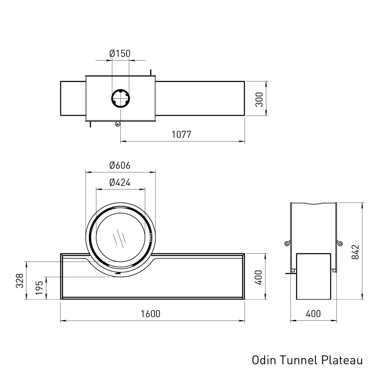 Spartherm Odin Tunnel Kaminofen + 1 m³ Kaminholz gratis