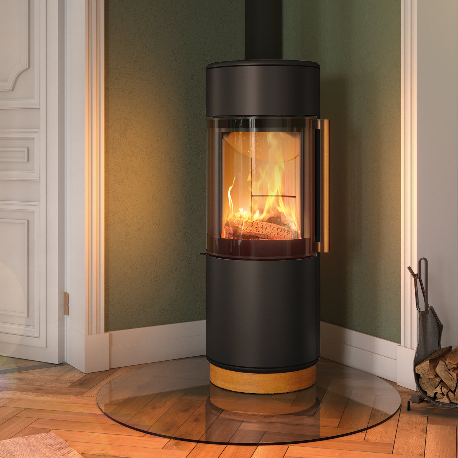 Spartherm Passo XS style Kaminofen Nero