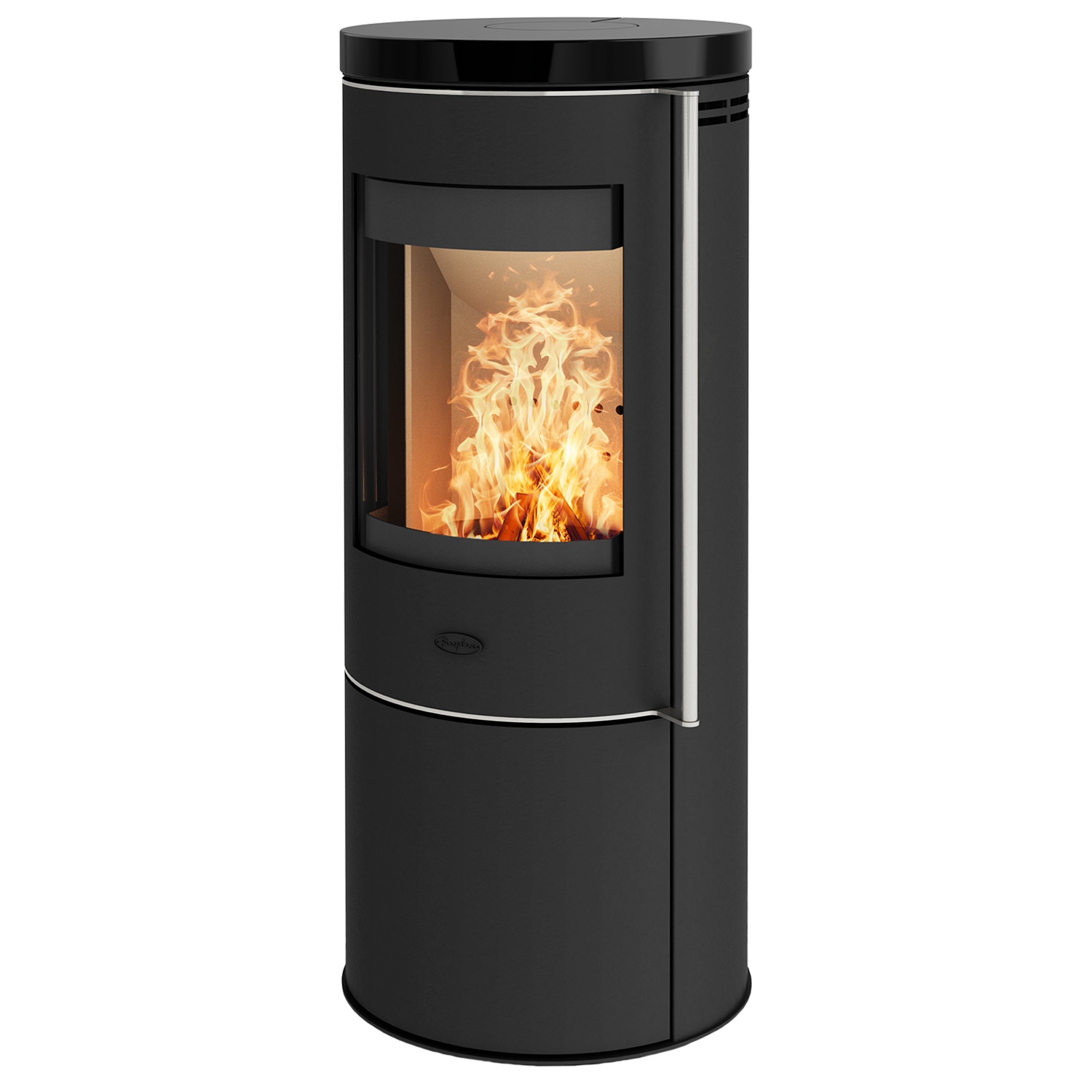 Fireplace Elite Toronto Kaminofen Stahl Schwarz mit Abdeckplatte Keramik