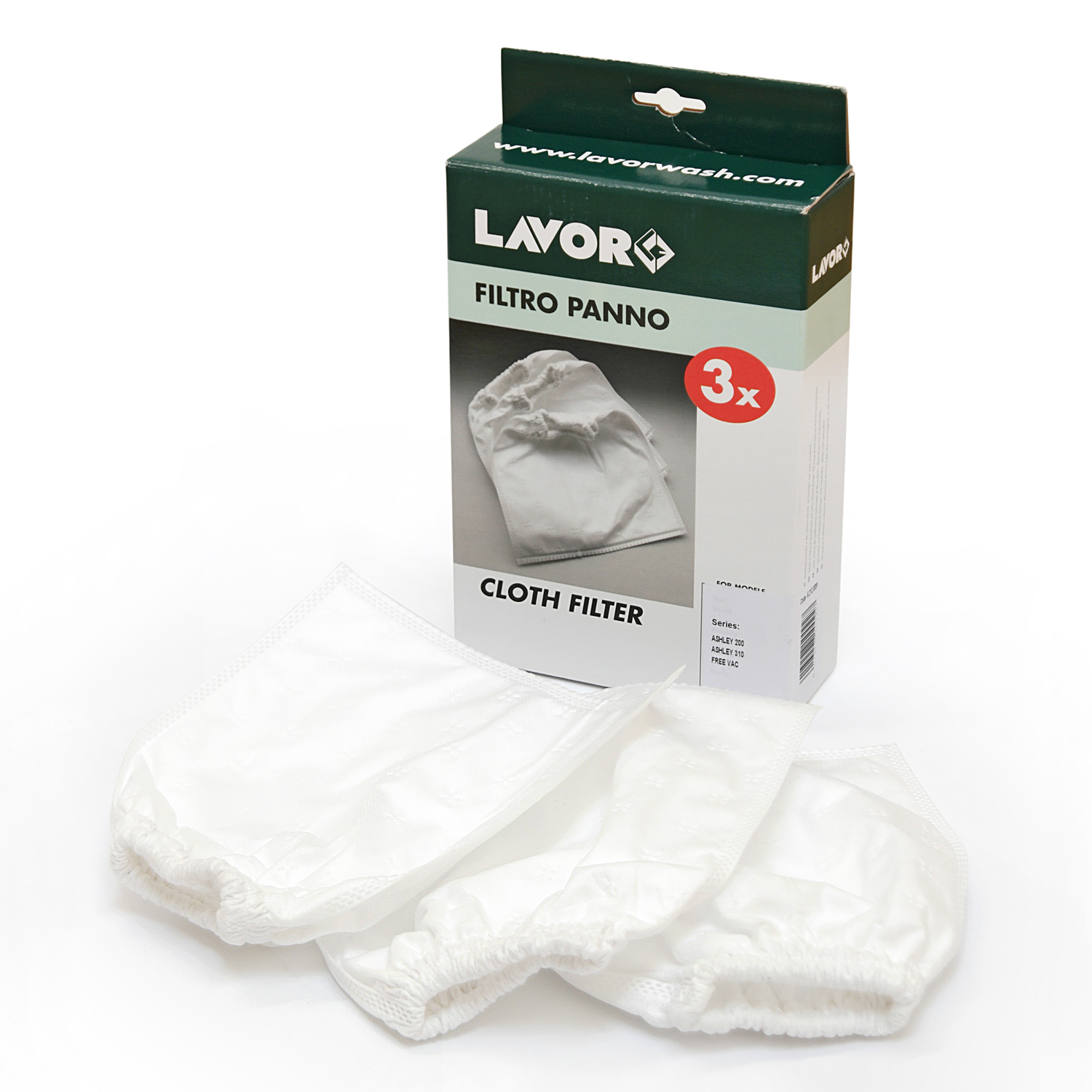 Lavor Filter 3er-Pack für Akku-Aschesauger Free VAC 3-in-1-Sauger