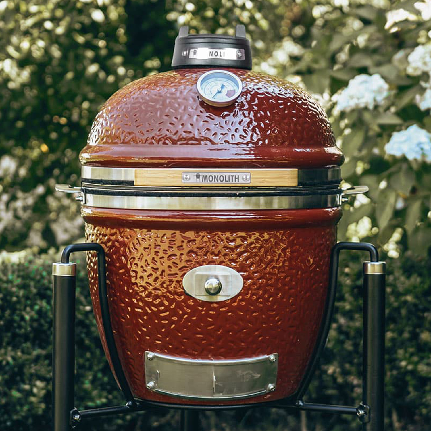 MONOLITH JUNIOR Keramikgrill PRO-Serie 2.0 Rot mit Gestell