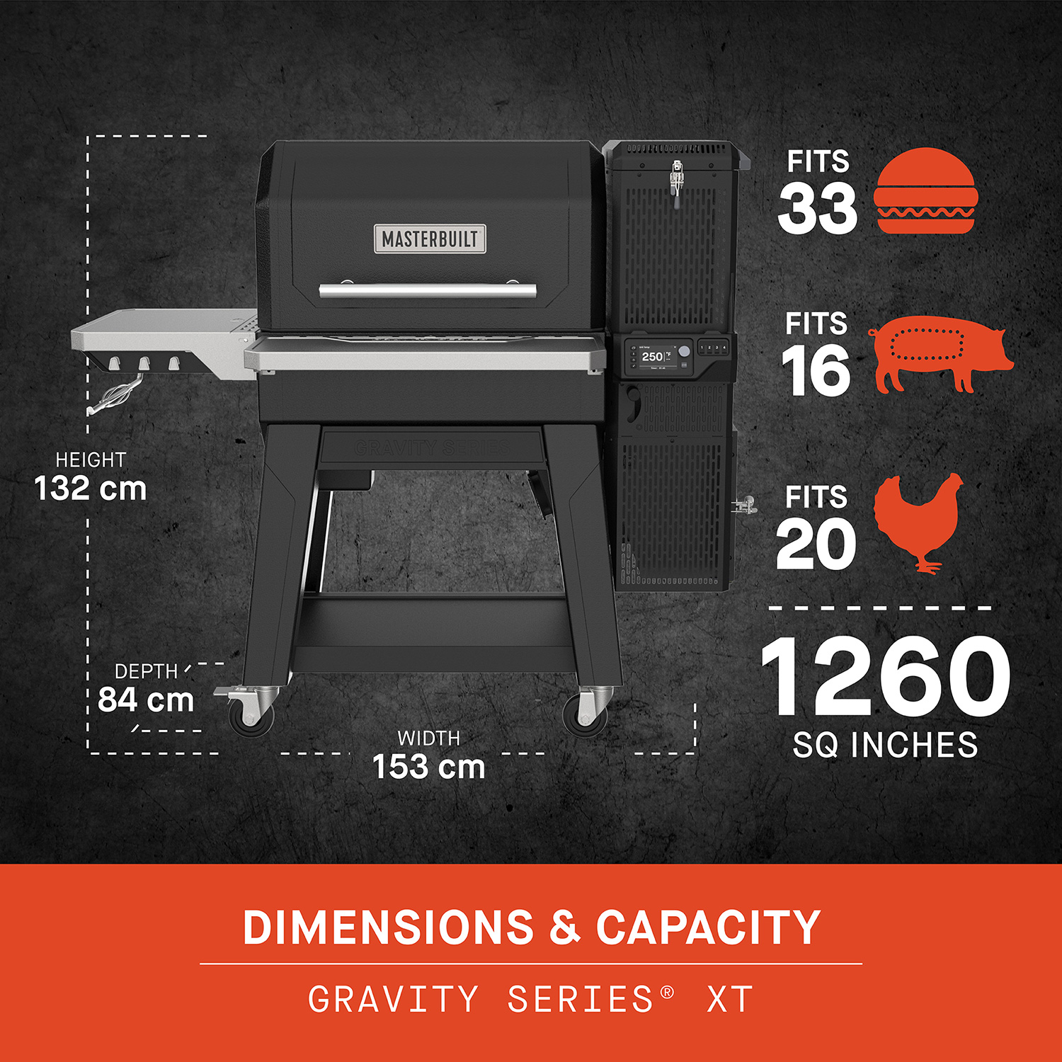 Masterbuilt Gravity Series XT Smoker und Holzkohlegrill