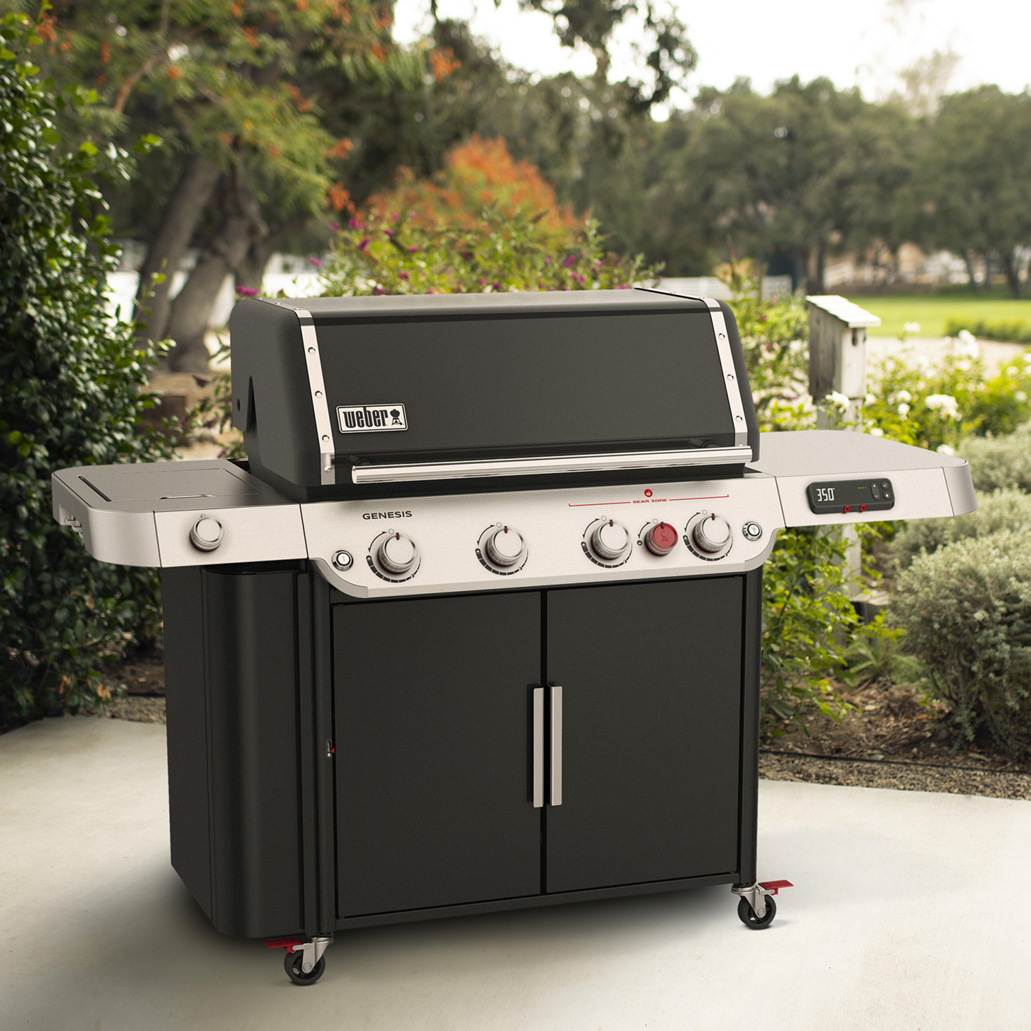 Weber Genesis EPX-470 Smart Gas-Grillstation Schwarz inkl. Grillplatte