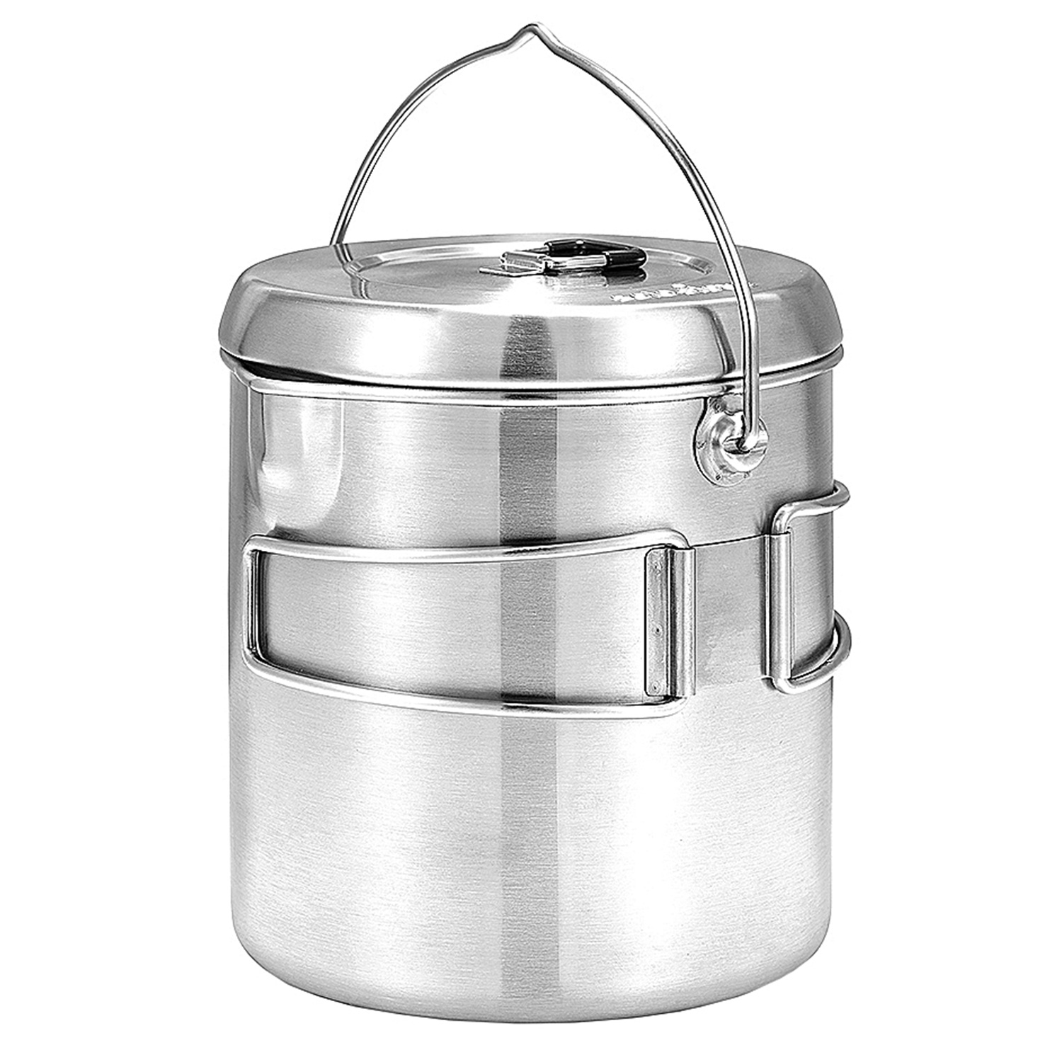 FEUERGOTT Dutch Oven 3,5 l mit Füßen + Solo Stove Pot 1800 + Feueranzünder