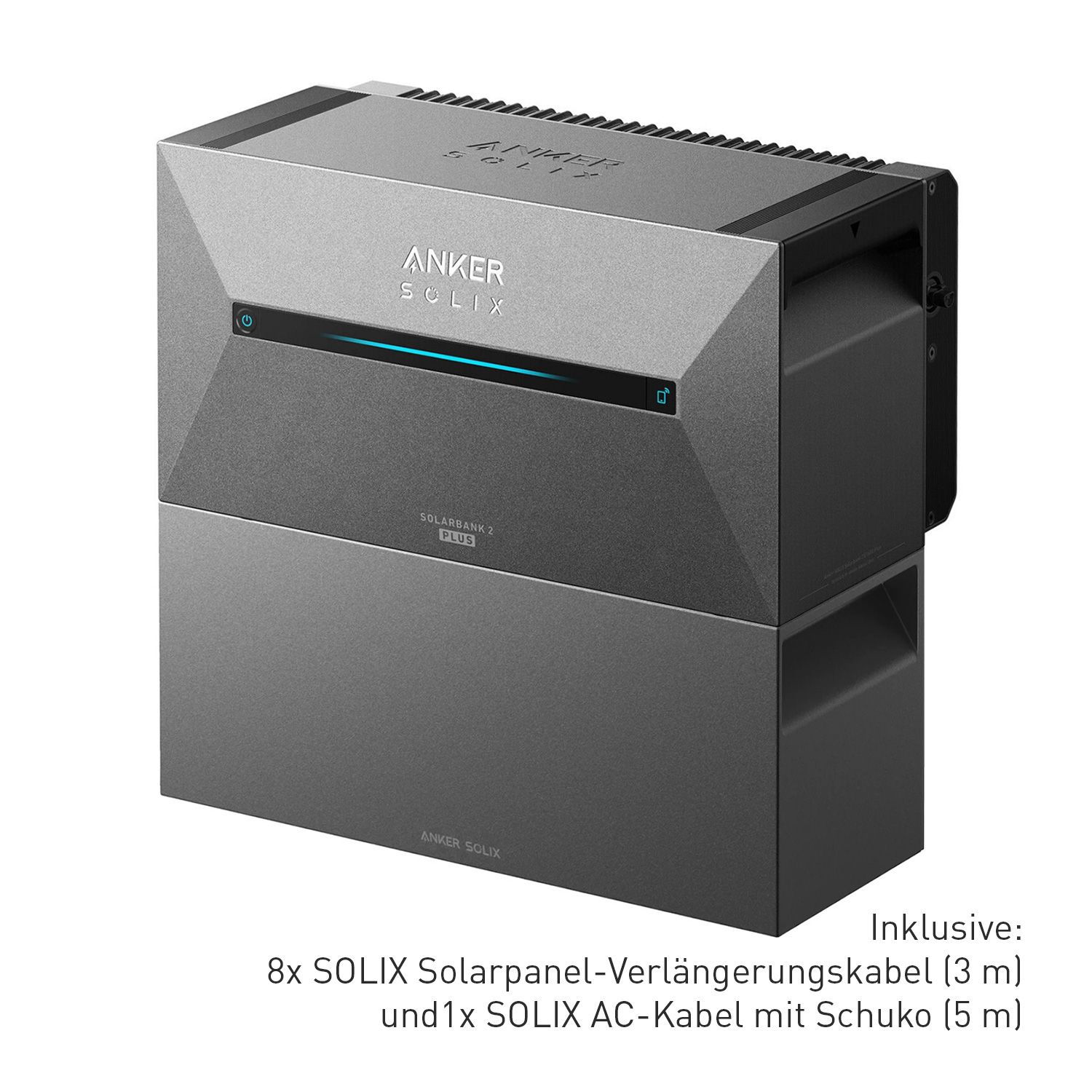 Anker SOLIX Solarbank 2 E1600 PRO Balkon-Stromspeichersystem + 1x BP1600 Erweiterungsakku