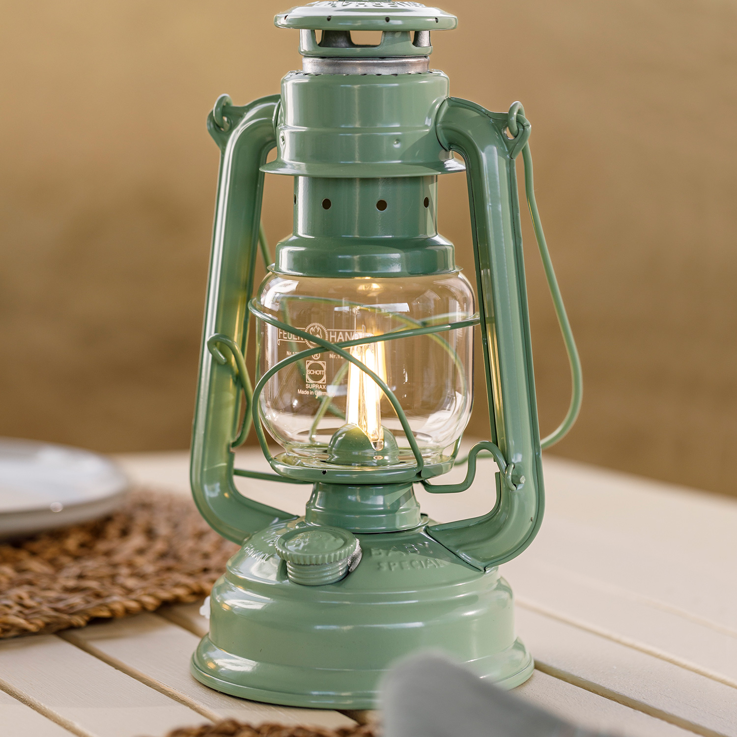 Feuerhand LED-Laterne Baby Special 276 Sage Green