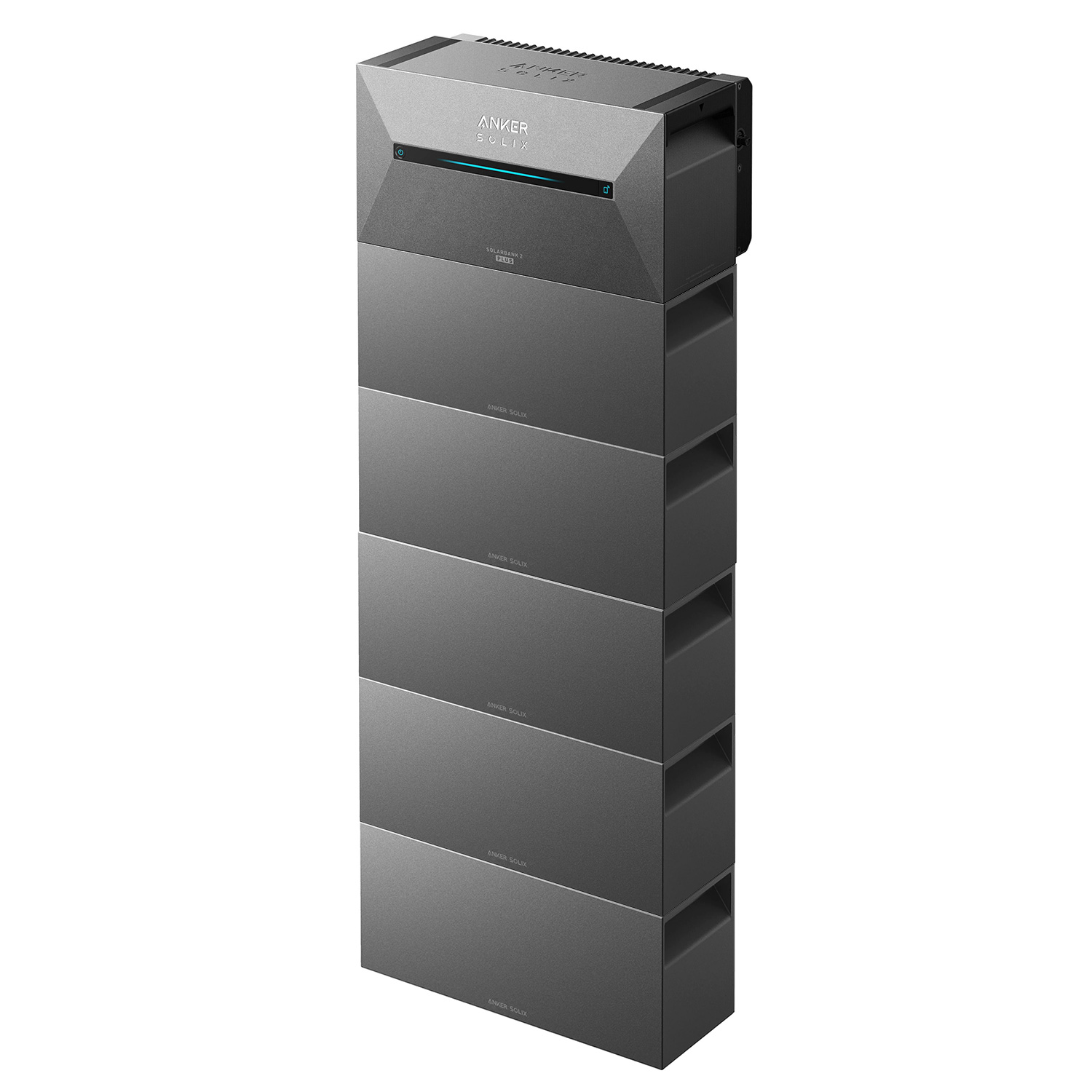 Anker SOLIX Solarbank 2 E1600 PRO Balkon-Stromspeichersystem + 5x BP1600 Erweiterungsakku