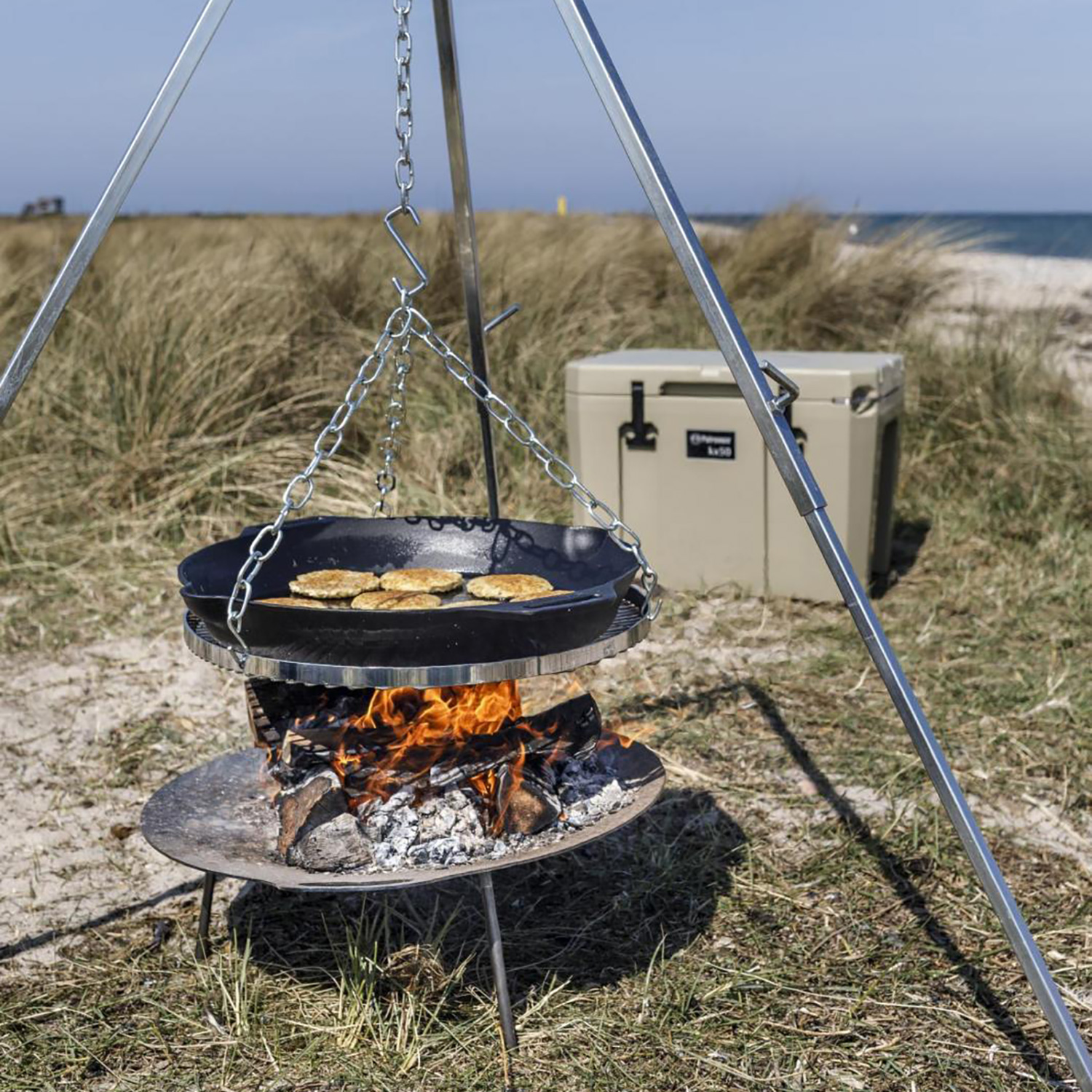 Petromax Feuerpfanne fp50h mit zwei Henkeln