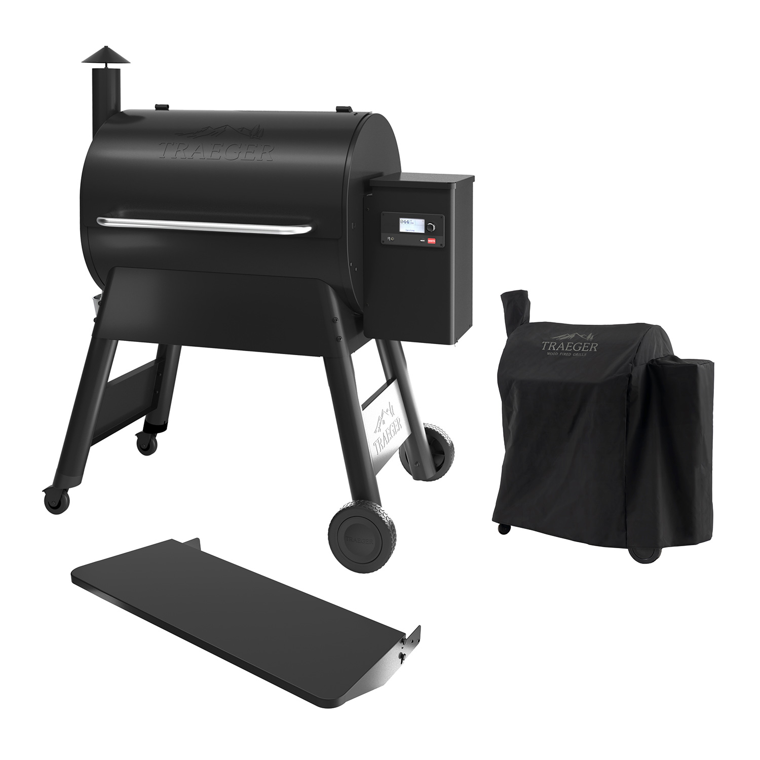 Traeger PRO D2 780 inkl. Abdeckhaube & Klappbare Frontablage