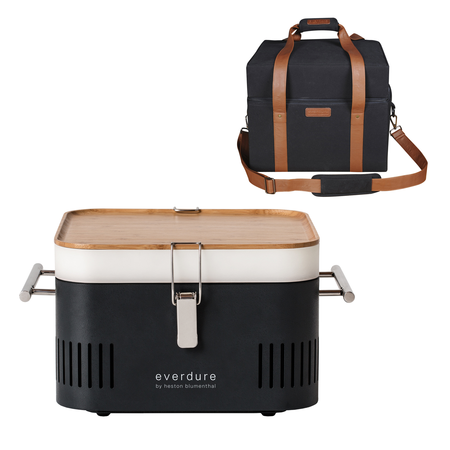 Everdure CUBE Holzkohlegrill Graphite + Tragetasche