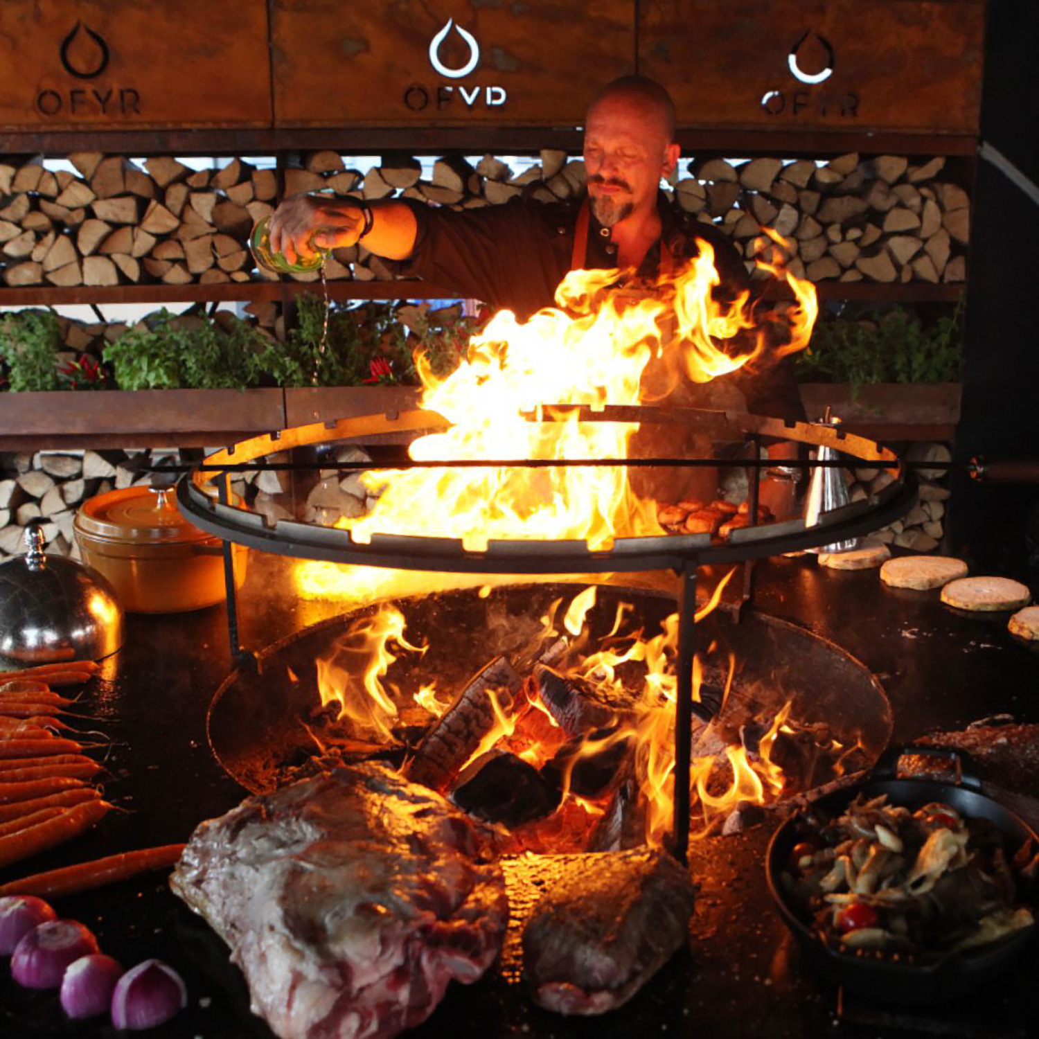 OFYR Grillspieße-Set für XL Corten 150