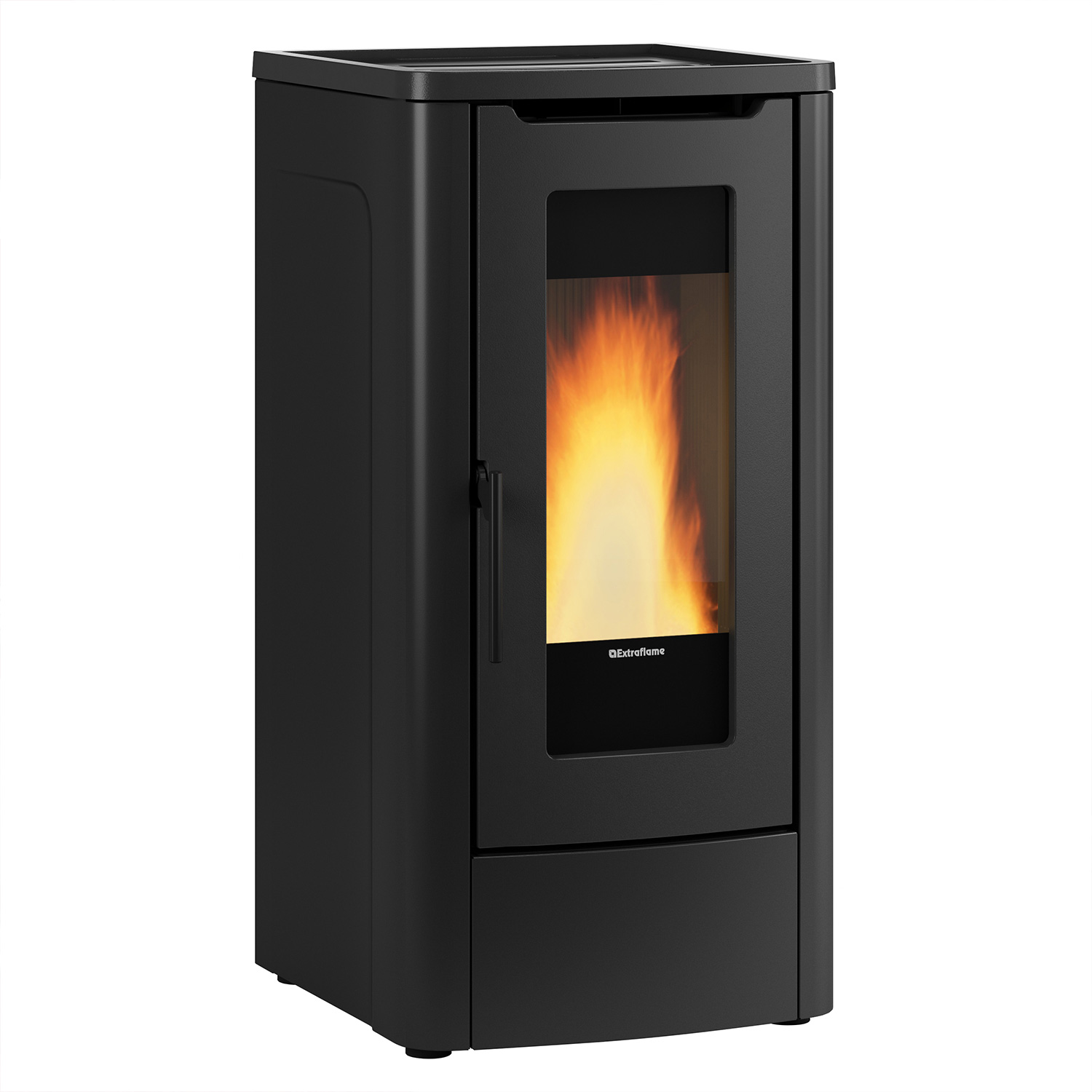 Extraflame Dahiana Plus VFS Pelletofen Stahl Schwarz + 450 kg Pellets gratis