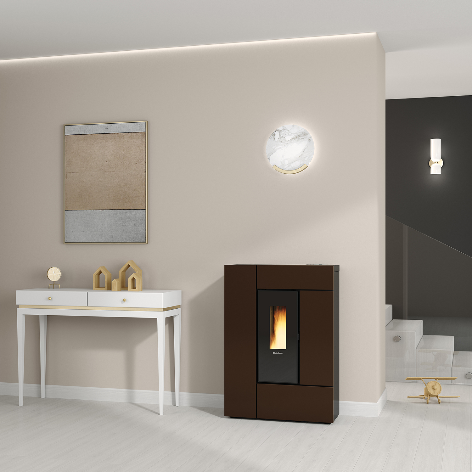 Extraflame Evolution Line Gabriella Plus Pelletofen Stahl Bronze