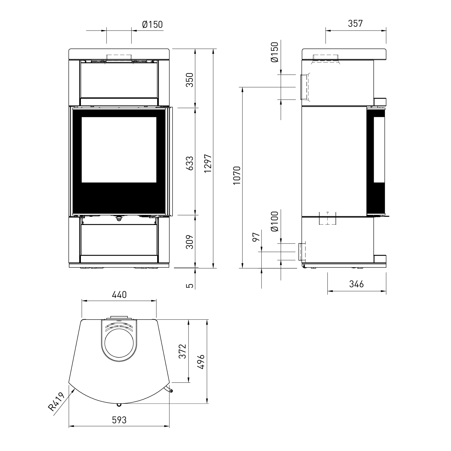 Spartherm Moro Kaminofen Sandstein Sahara