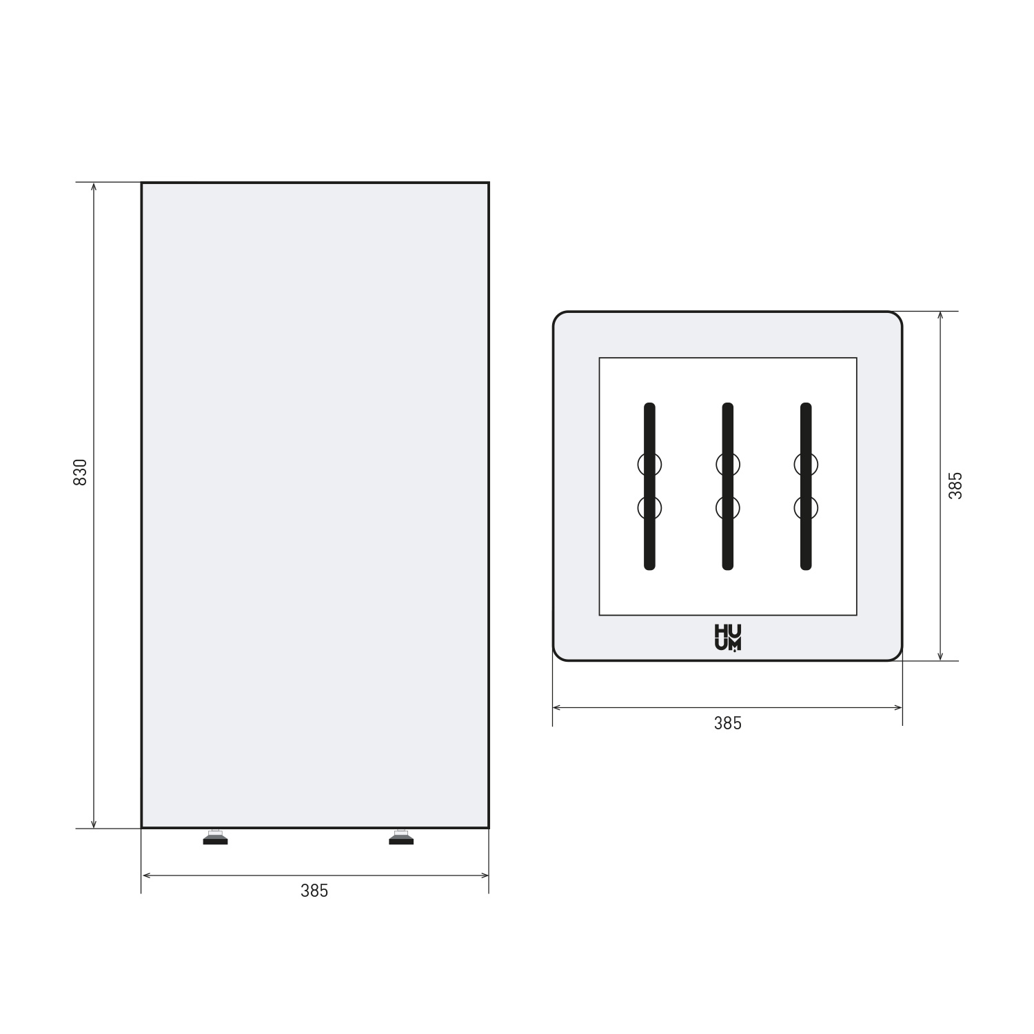 HUUM CORE Black 11 Elektrischer Saunaofen