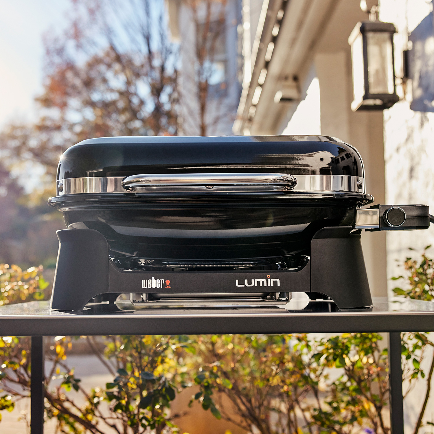 Weber Lumin Compact Elektro-Tischgrill Schwarz