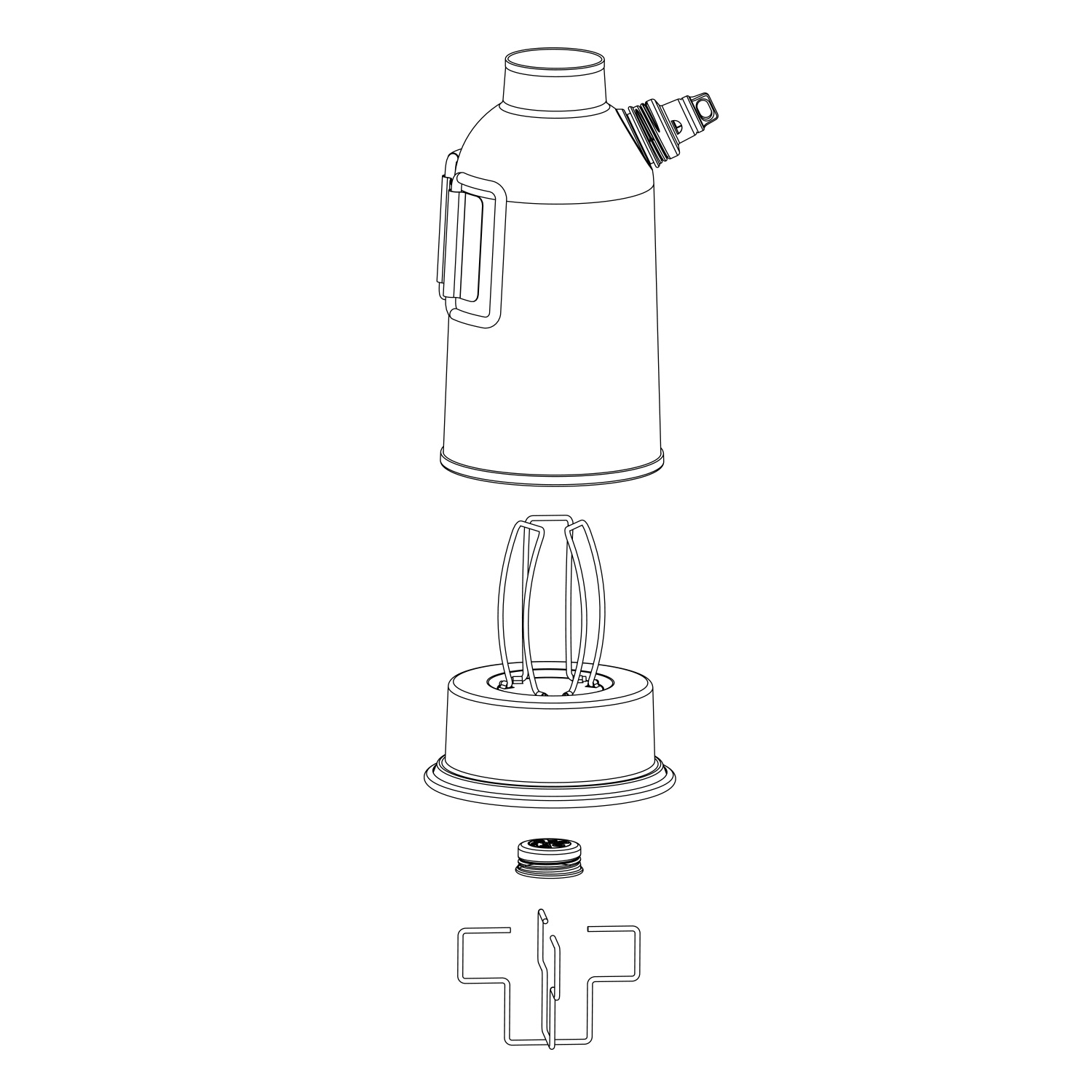 Petromax Feuerkanne Edelstahl 0,75 Liter