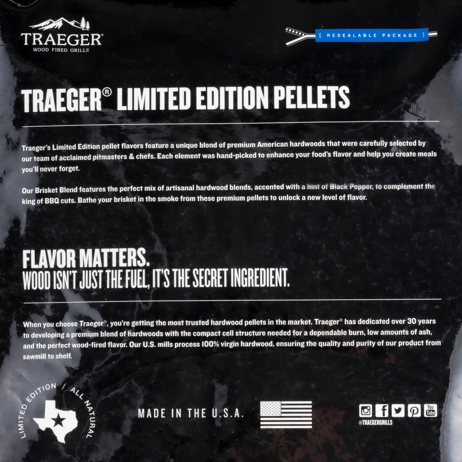 Traeger Hartholzpellets Brisket Blend 8 kg