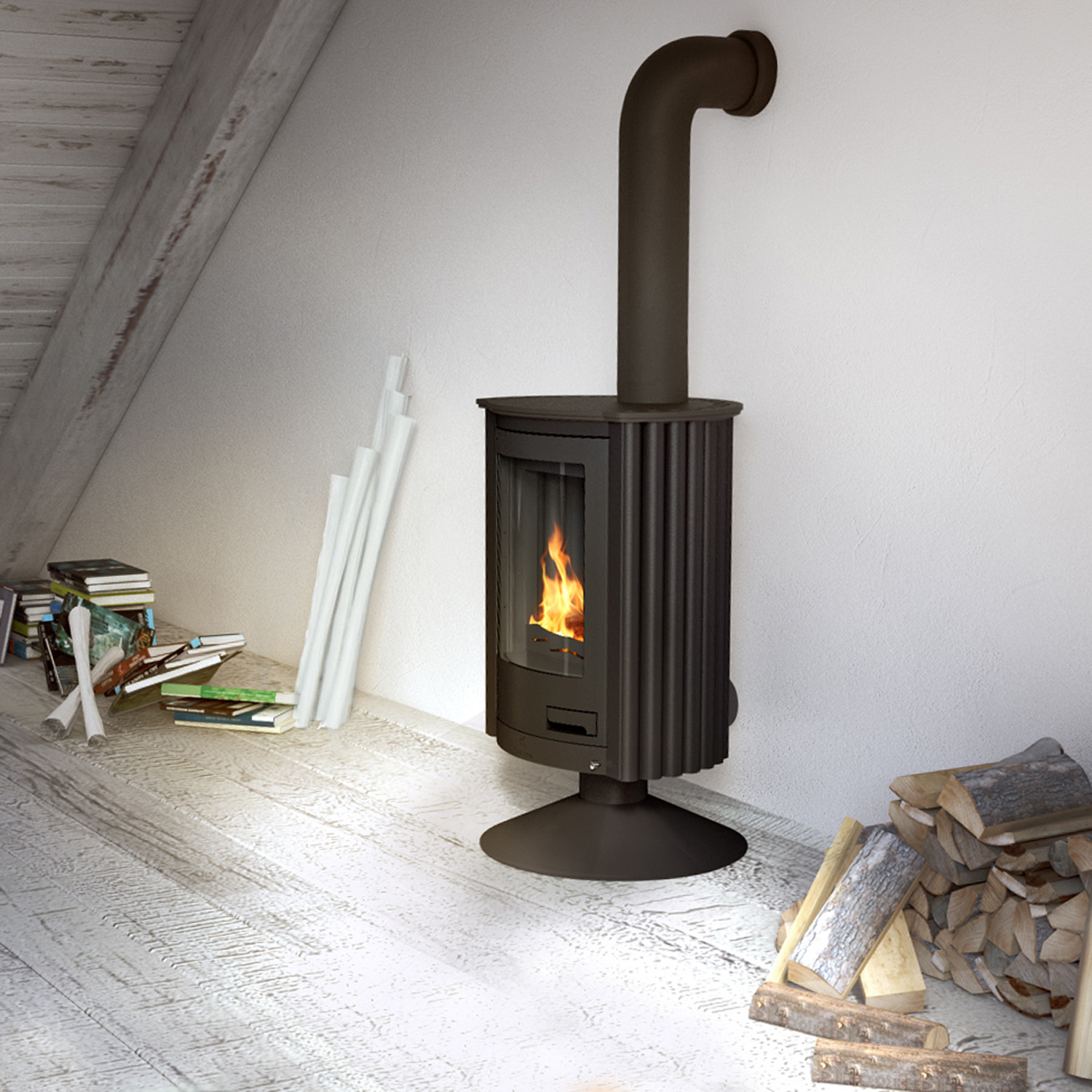 Warmluftofen Masterflamme Piccolo II Black