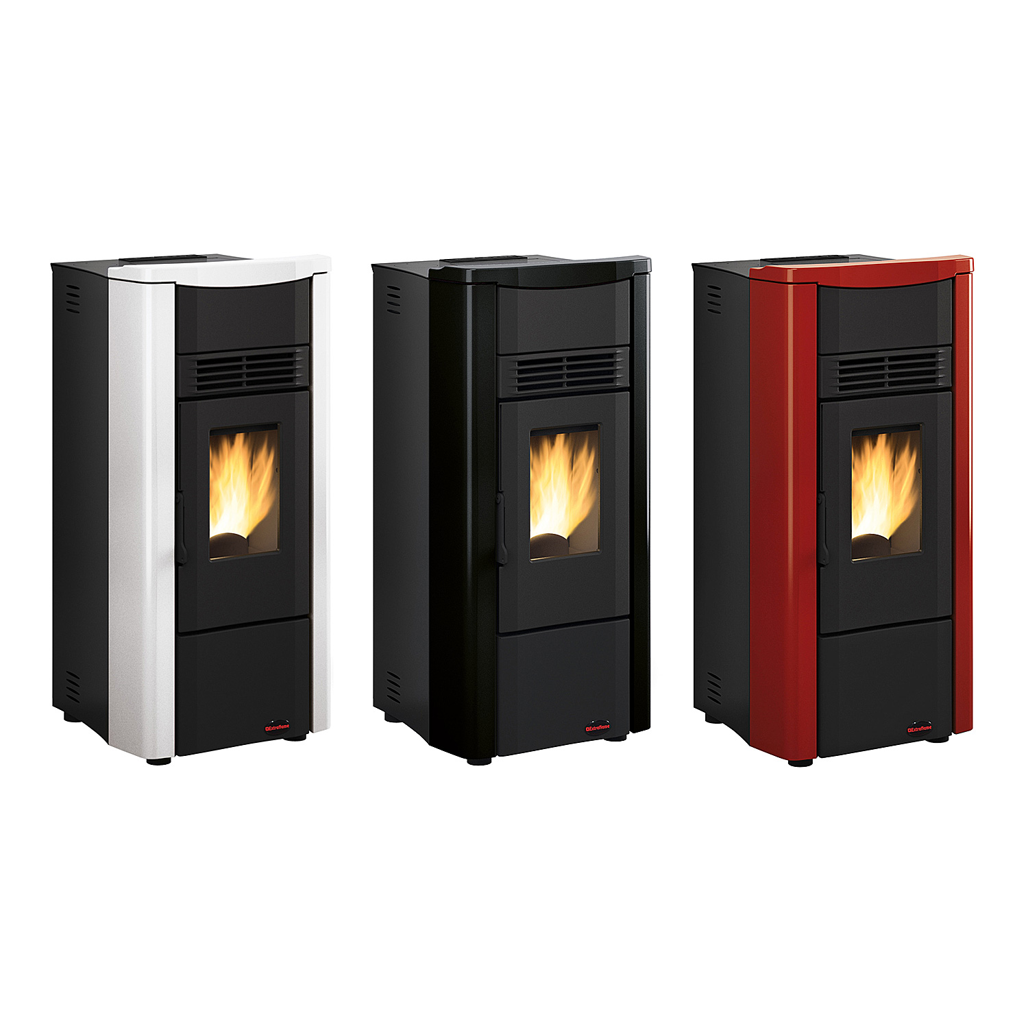 Extraflame Giusy Plus EVO 2.0 Pelletofen Stahl Bordeaux