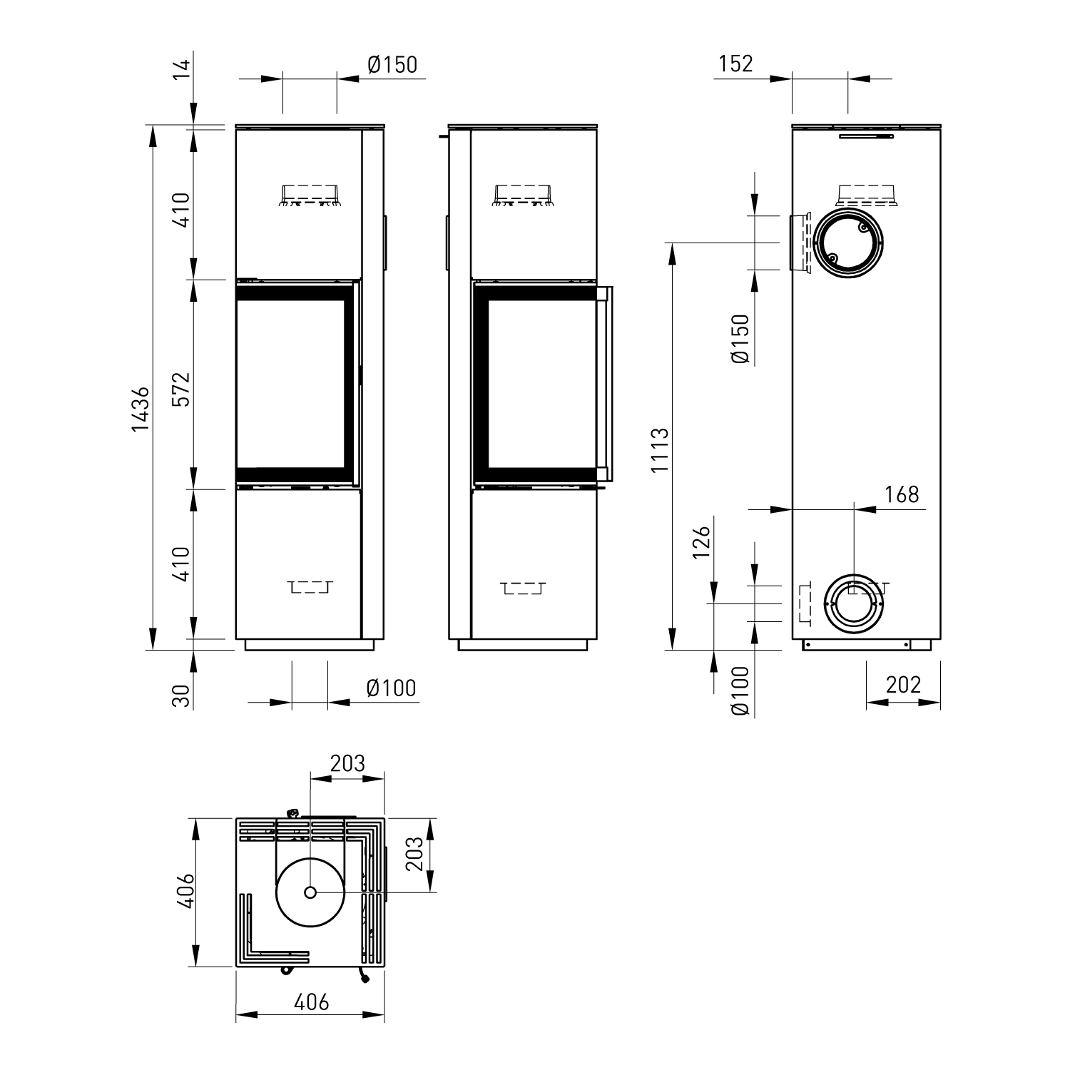 Spartherm Piko L Kaminofen Perle