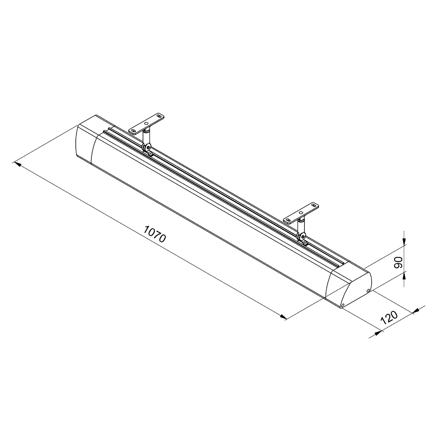 HEATSTRIP Heizstrahler Intense Indoor + Outdoor 2200 Watt