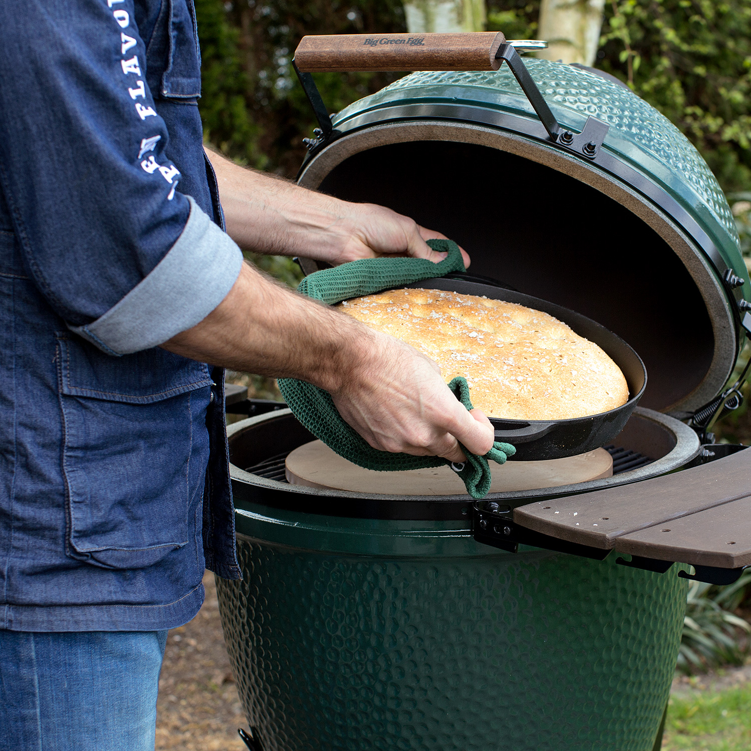 Big Green Egg Back- und Pizzastein für Medium, MiniMax und Small