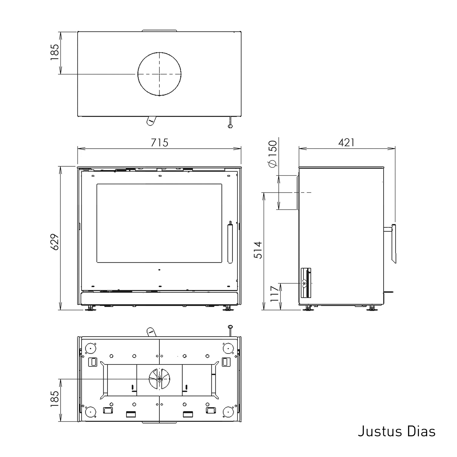 Justus Wand-Montagerahmen für Dias und Oranier Ziva