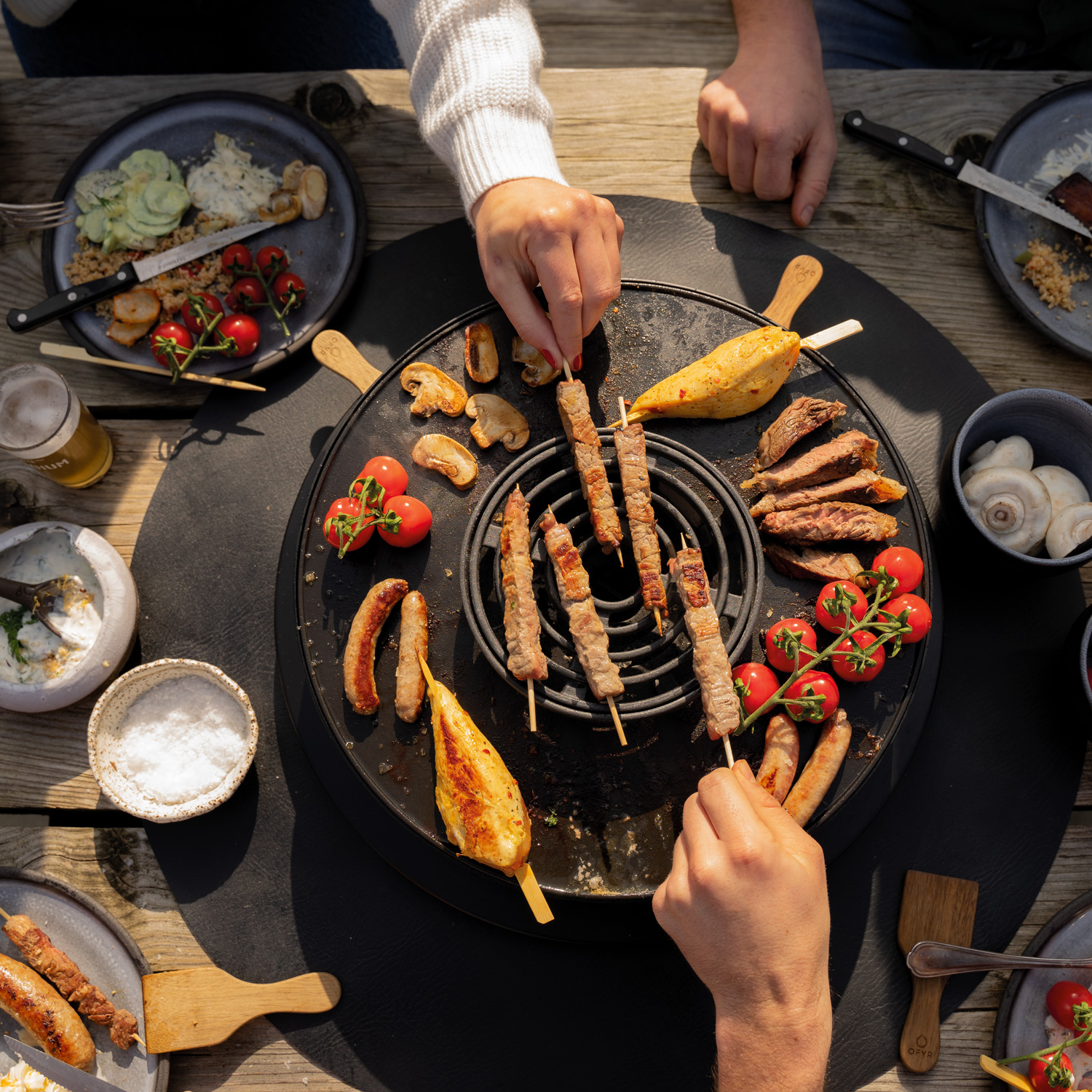 OFYR Tabl'O Tischgrill Stahl Schwarz